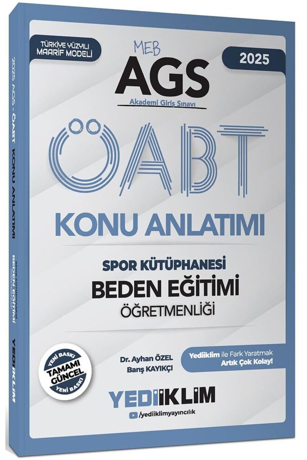 Yediiklim Yayınları Yediiklim 2025 MEB AGS ÖABT Beden Eğitimi Öğretmenliği Spor Kütüphanesi Konu Anlatımı