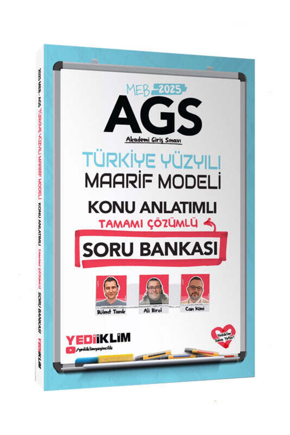 Yediiklim Yayınları Yediiklim 2025 MEB AGS Türkiye Yüzyılı Maarif Modeli Tamamı Çözümlü Konu Anlatımlı Soru Ba