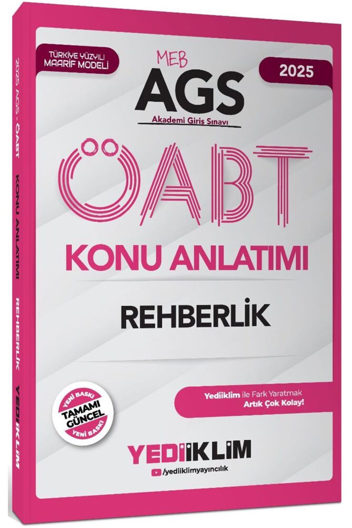 Yediiklim Yayınları Yediiklim 2025 MEB AGS ÖABT Rehberlik Konu Anlatımı