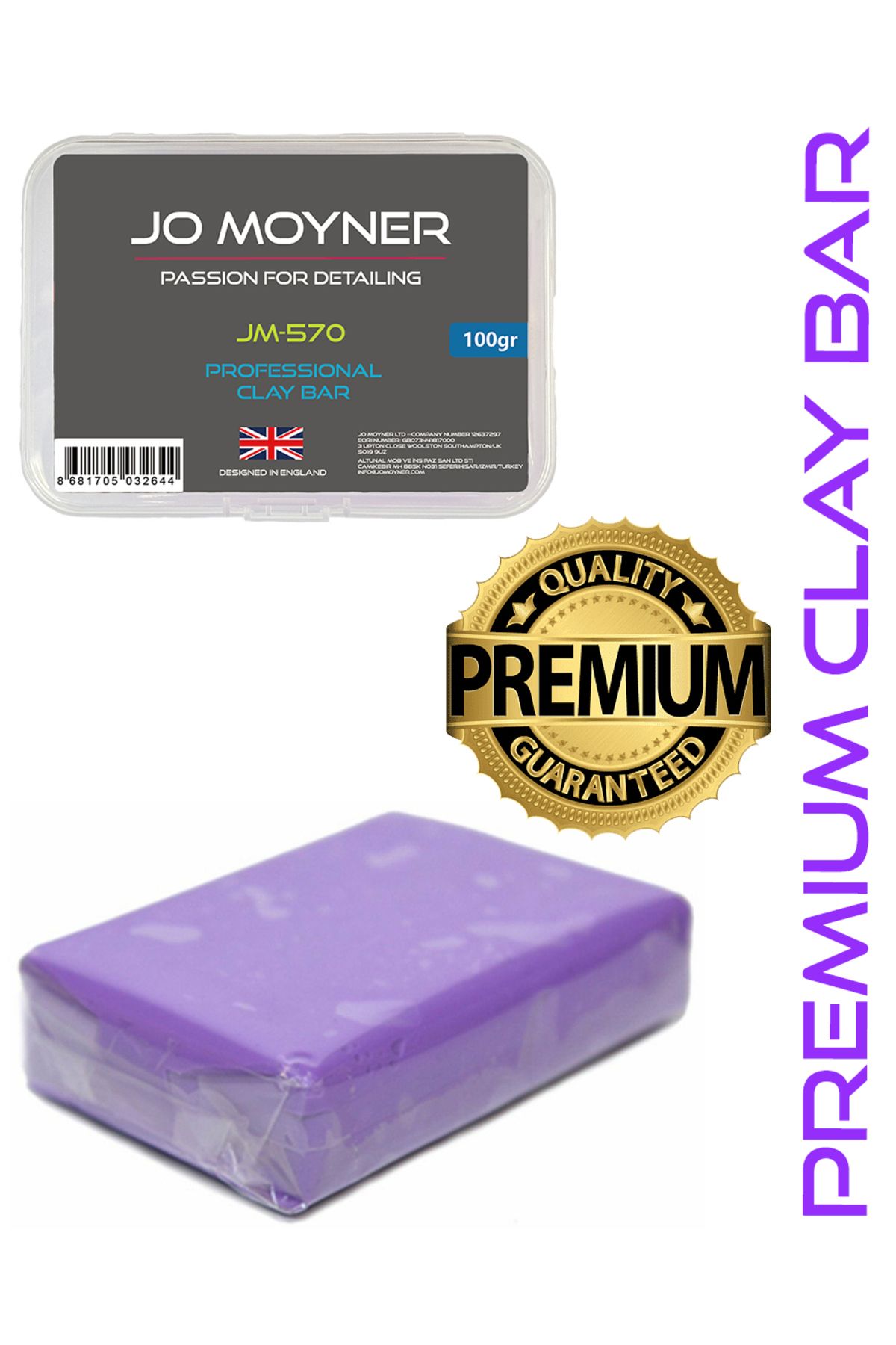 Jo Moyner Son Teknoloji Nano Araç Yüzey Temizleme Kil Hamuru Premium Kalite Profesyonel Clay Bar