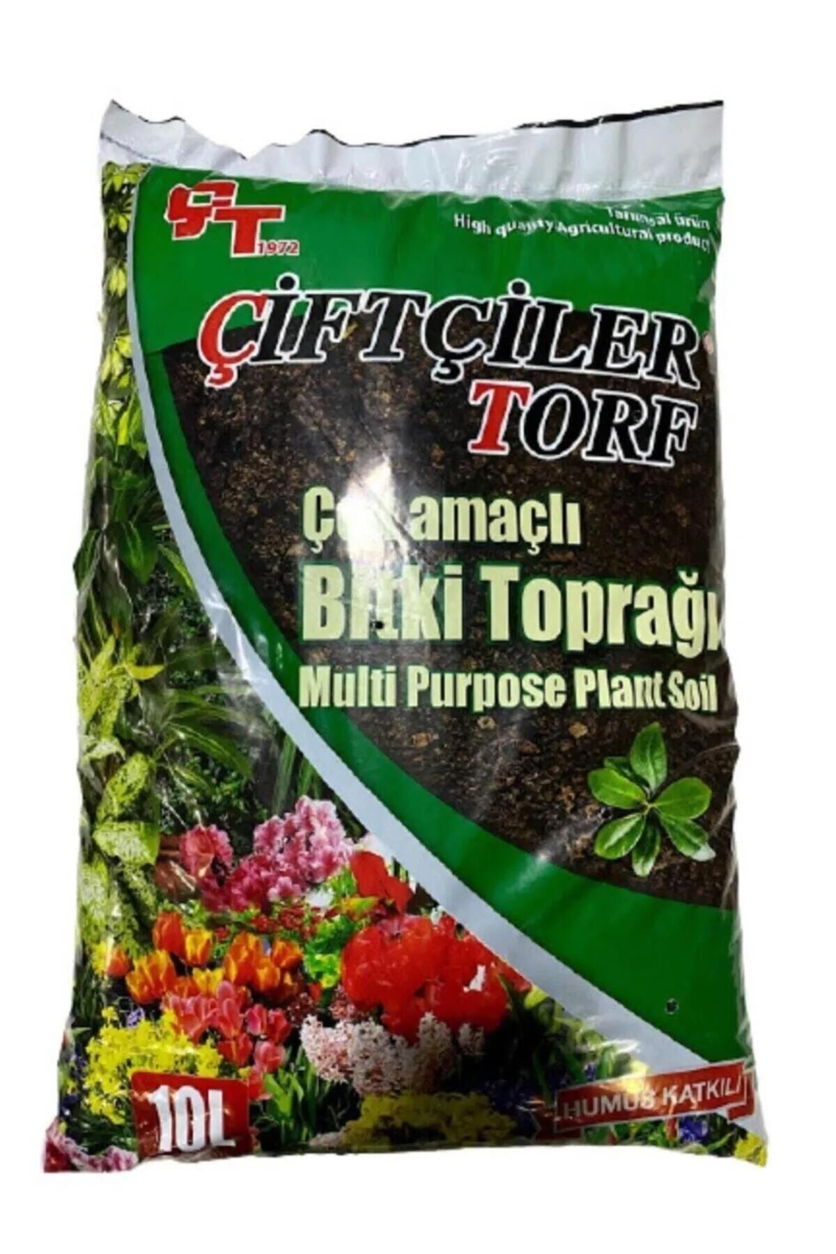 Çiftçiler Hazır Bitki Sebze Çiçek Toprağı Torf Karışımlı 10 Litre,Kaktüs-Sukulent Toprağı,Çiçek Toprağı,Saksı