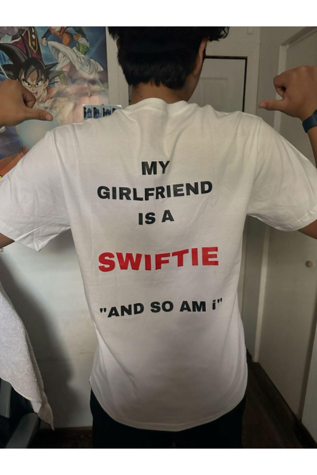 DEEFWEAR DREICH SWIFTIE BASKILI BEYAZ TSHIRT