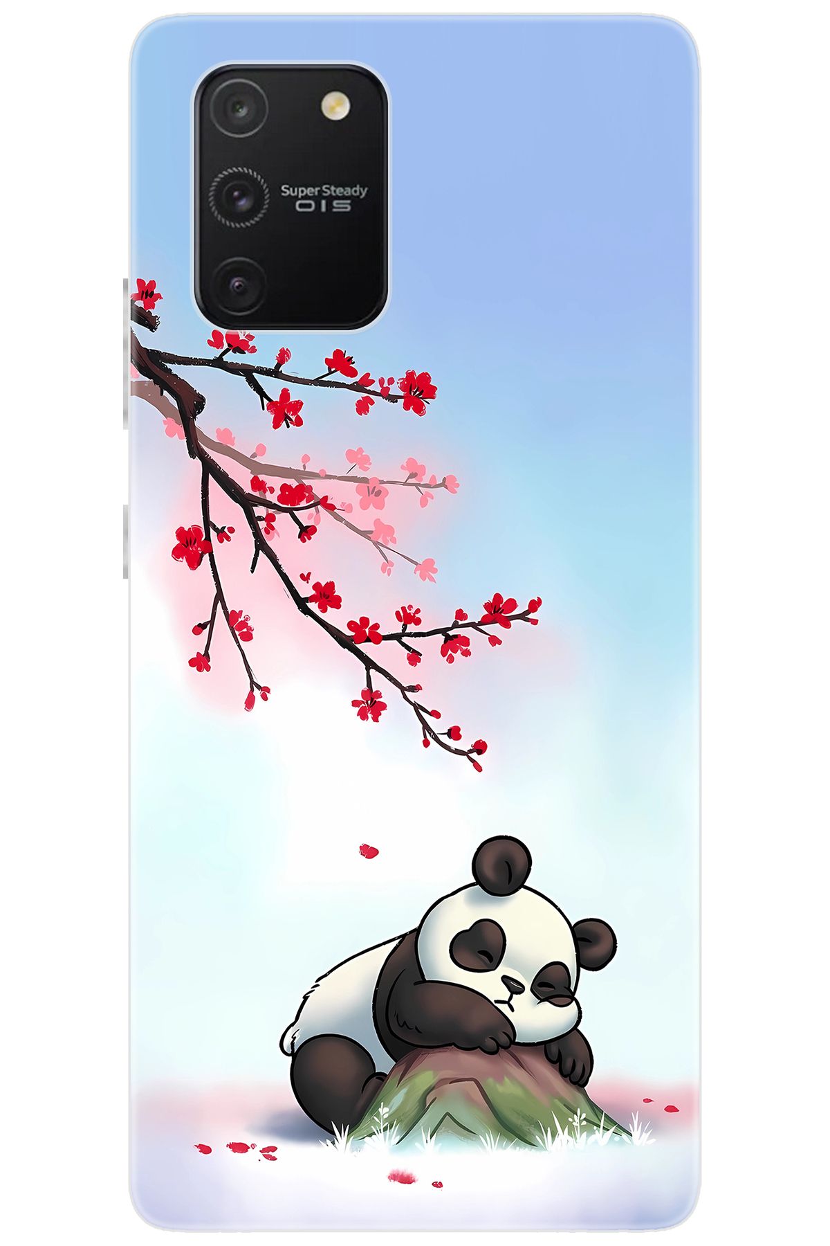 Ceppare Samsung Galaxy S10 Lite (SM-G770F) Uyumlu Kılıf Desen Baskı Silikon Uyuyan Panda STK:627 CP-LOa7ZkO