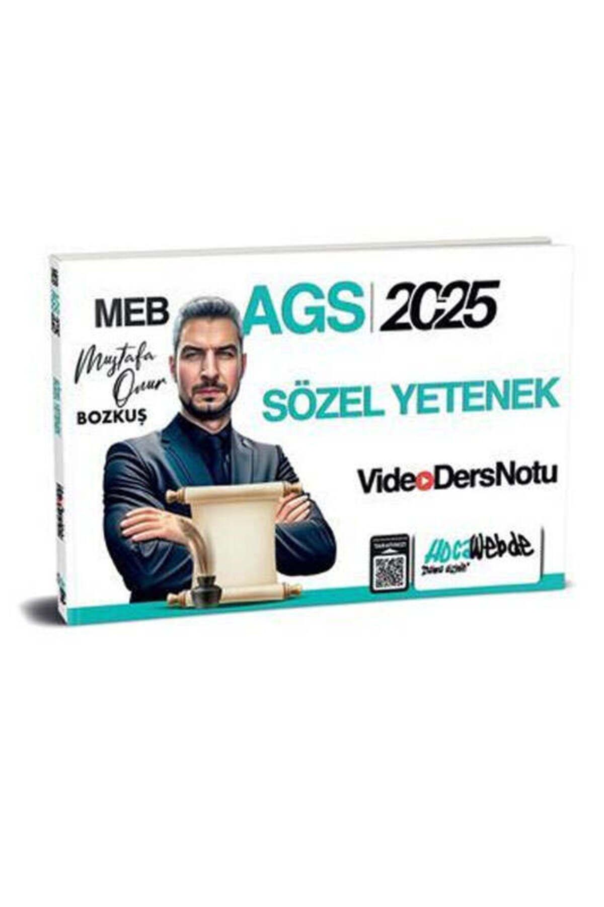 Hocawebde Yayınları HocaWebde 2025 MEB-AGS Sözel Yetenek Video Ders Notu