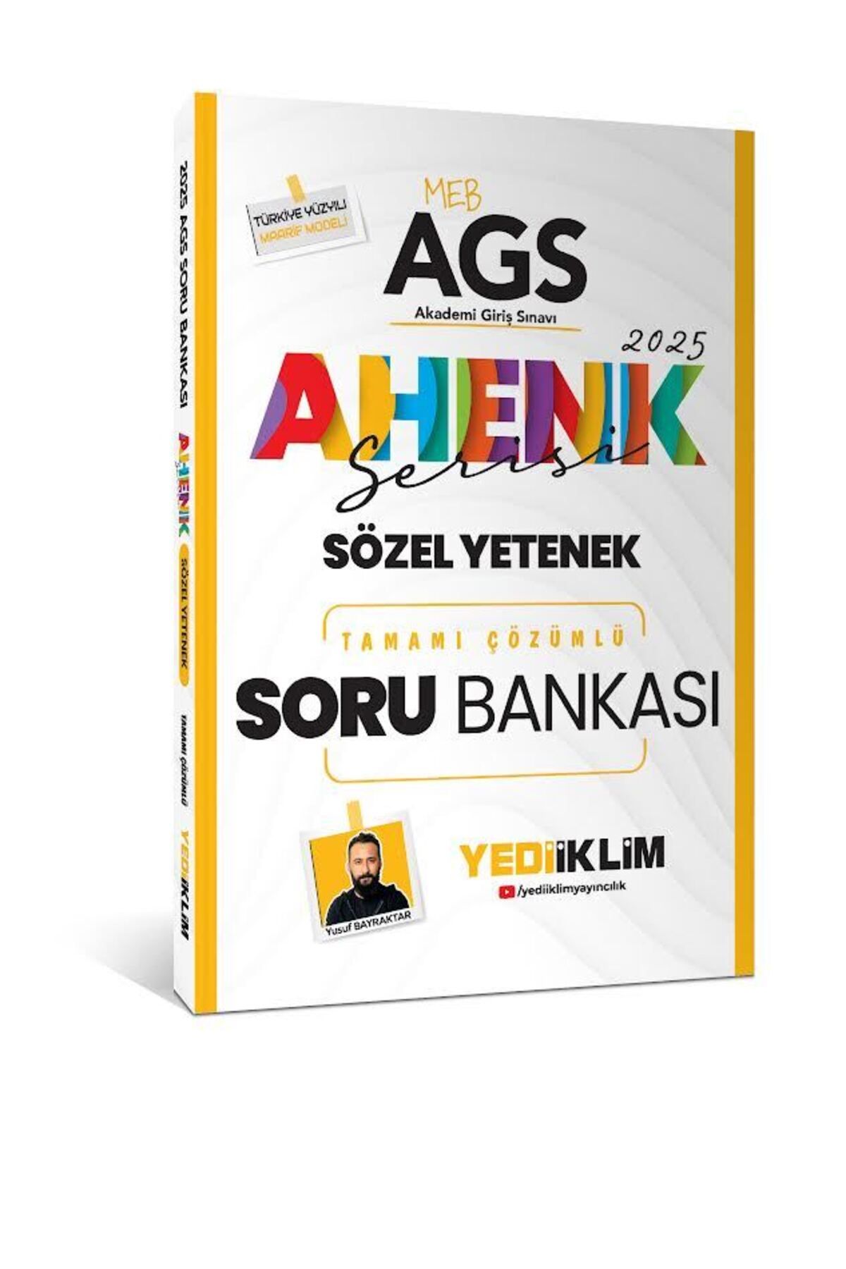 Yediiklim Yayınları Yediiklim 2025 MEB AGS Ahenk Serisi Sözel Yetenek Tamamı Çözümlü Soru Bankası