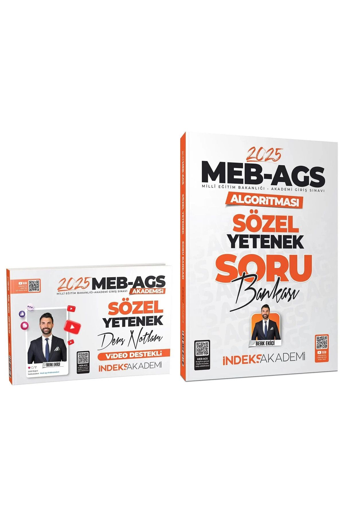 İndeks Akademi İndeks 2025 MEB-AGSsi Sözel Yetenek Ders Notları + Soru Bankası 2 li Set