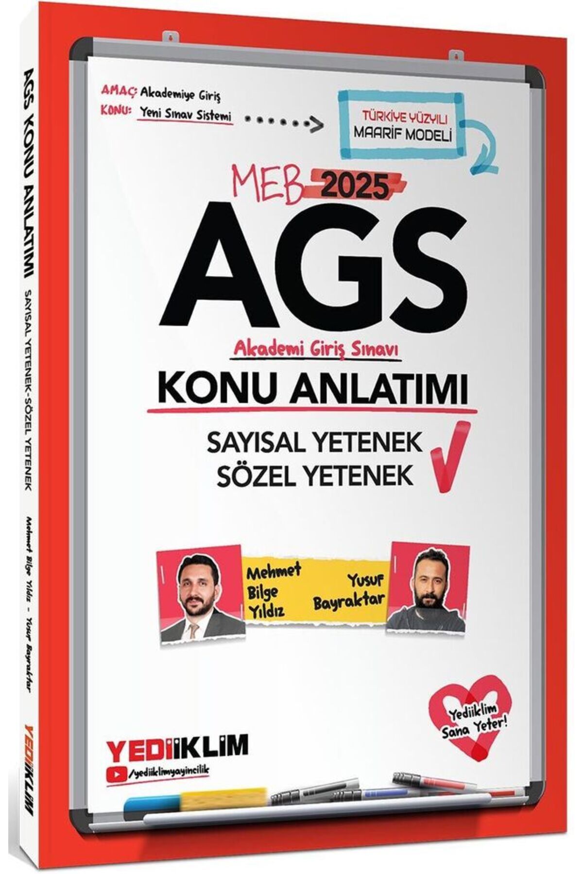 Yediiklim Yayınları Yediiklim 2025 MEB AGS Sözel Yetenek Sayısal Yetenek Konu Anlatımı