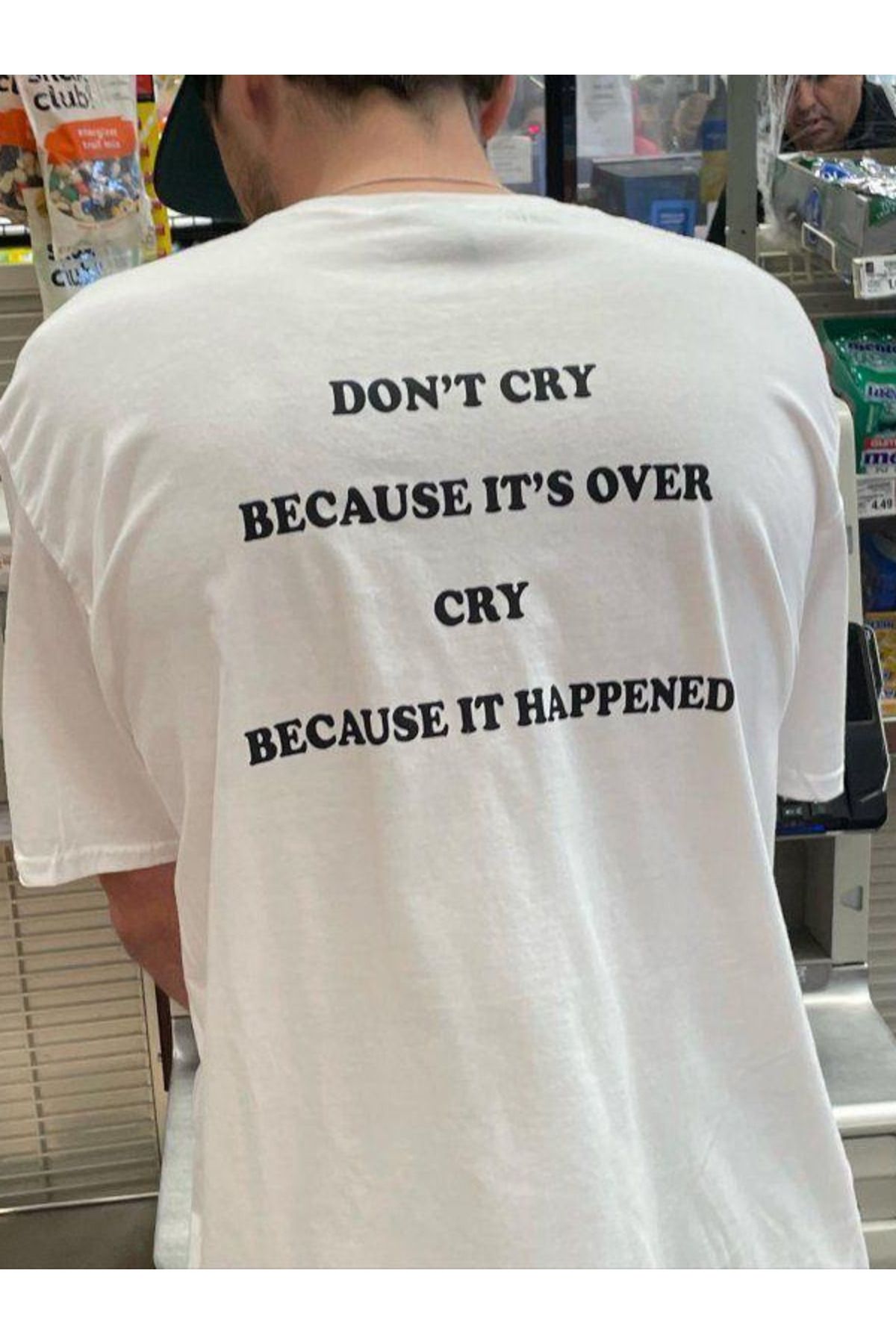 DEEFWEAR DREICH DON'T CRY BASKILI BEYAZ TSHIRT