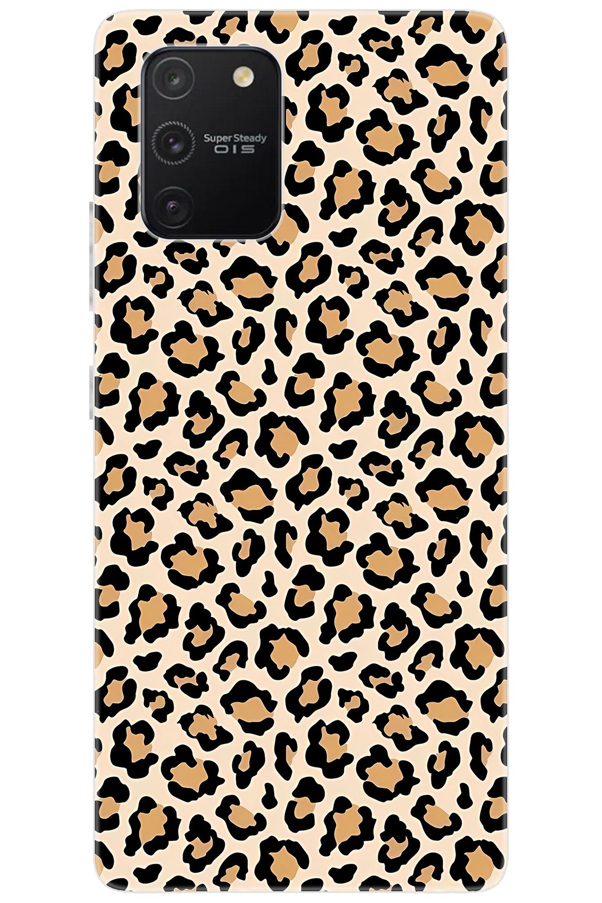 Ceppare Samsung Galaxy S10 Lite (SM-G770F) Uyumlu Kılıf Desen Baskı Silikon Leopar Desen STK:743 CP-ILGmby5