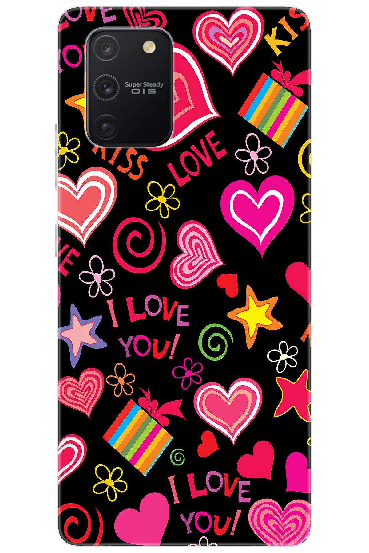 Ceppare Samsung Galaxy S10 Lite (SM-G770F) Uyumlu Kılıf Desen Baskılı Silikon Kıss Love STK:265 CP-ATVLIo1