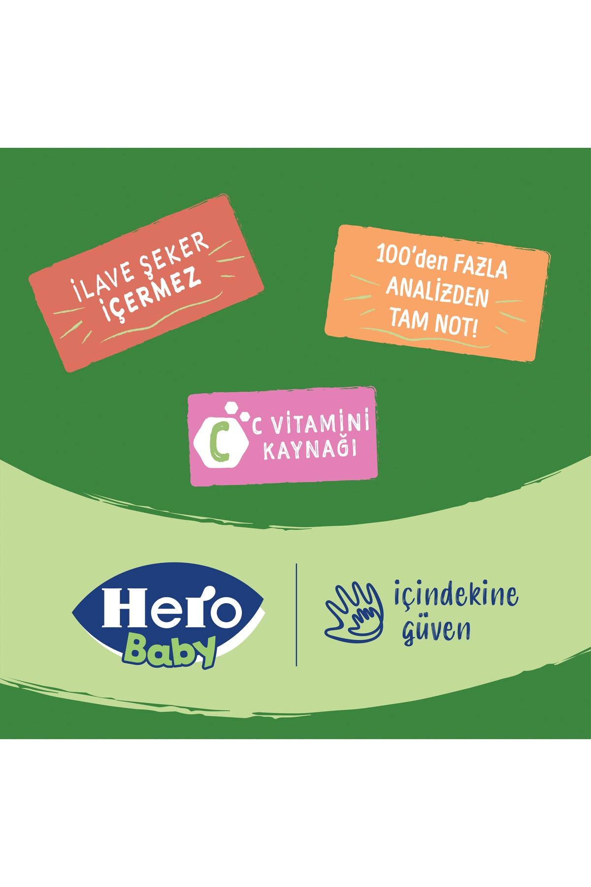 Hero Baby Organik Elma Şeftali Püresi Kavanoz Mama 120g x6 fotoğrafı 6 (önizleme)