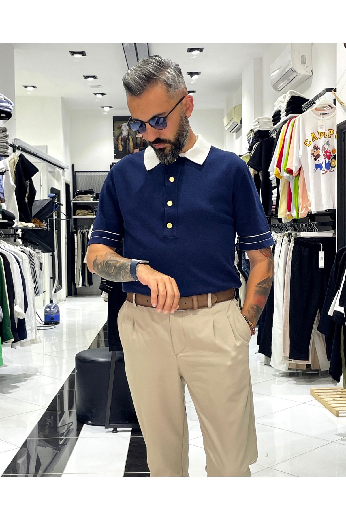Higo Man Old Money Polo Yaka Erkek T-Shirt