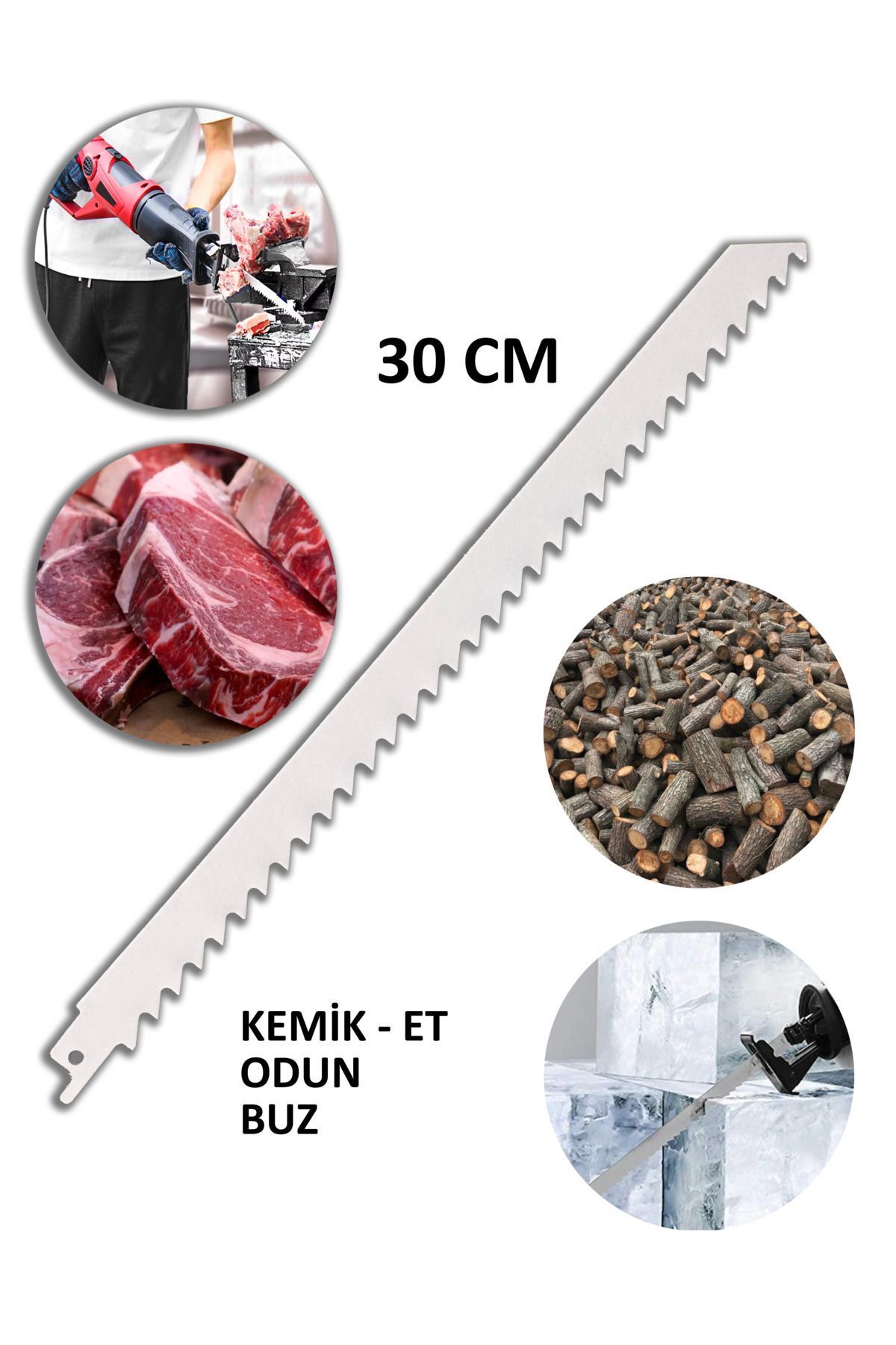 GONDEX Tilki Kuyruğu Bıçağı - Buz Ve Kemik Kesme 2 Adet