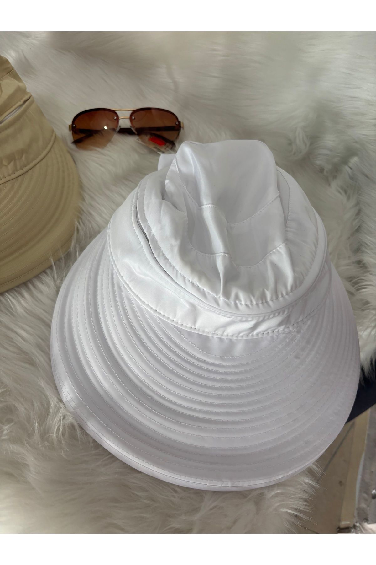 strabellaclothes Micro Kumas Ustü Çikabilir Fermuarlı Kep