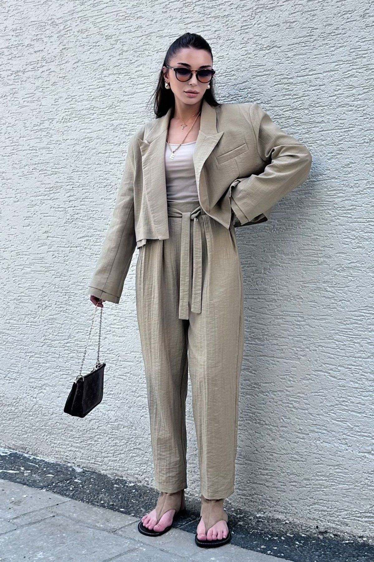 Modamesta Sandre Premium Keten Ceket Pantolon Takım