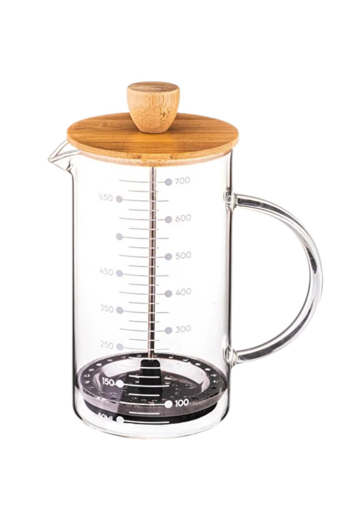 ALBETTO French Press Filtre Kahve Ve Bitki Çayı Demliği 700 ML
