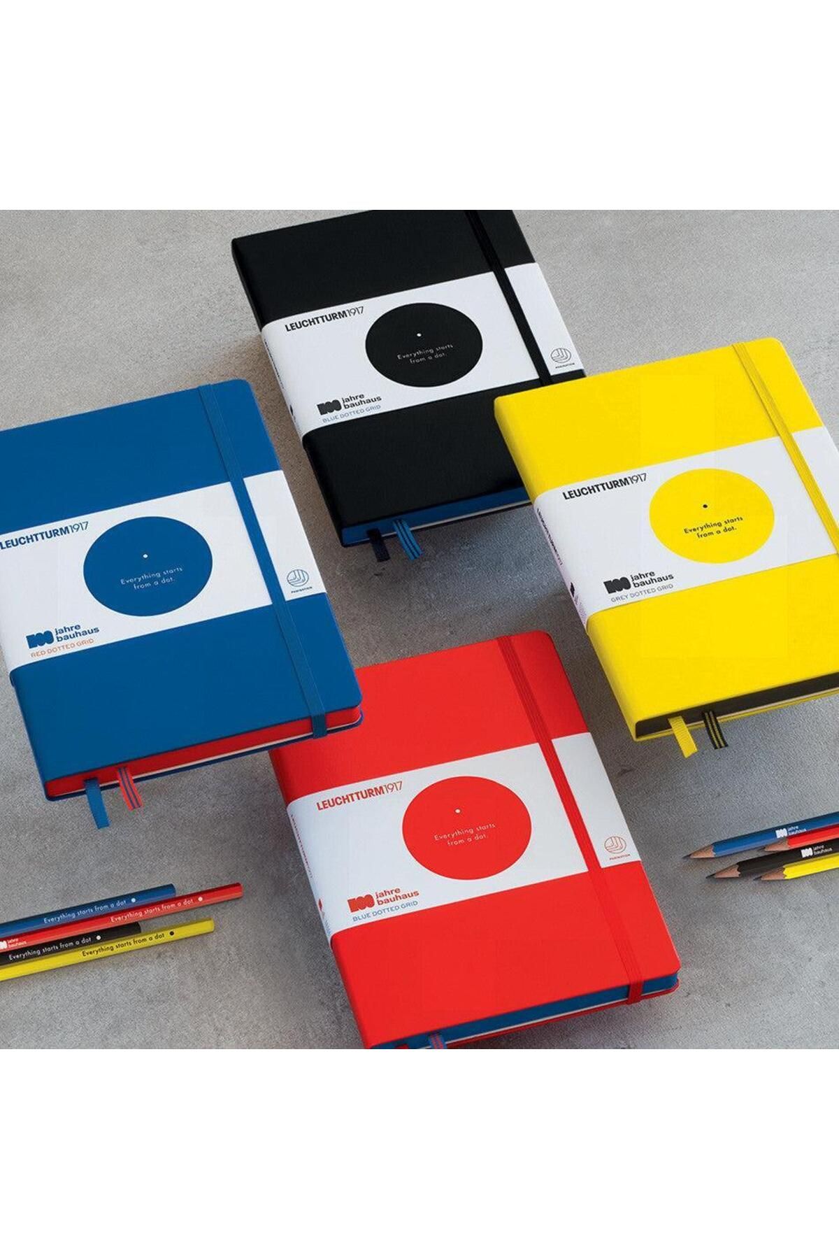 Leuchtturm1917-Bauhaus Series Notepad, Medium (A5), Hard Cover, 251 Sheets Red Dot Deft 4