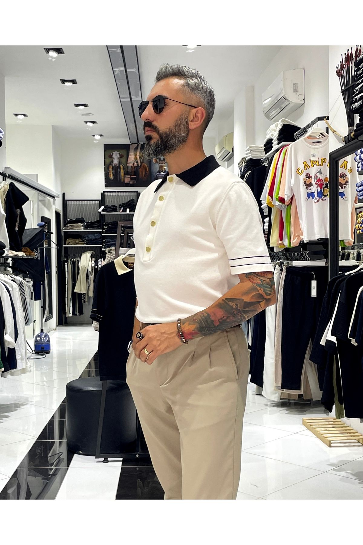 Higo Man Old Money Polo Yaka Erkek T-Shirt