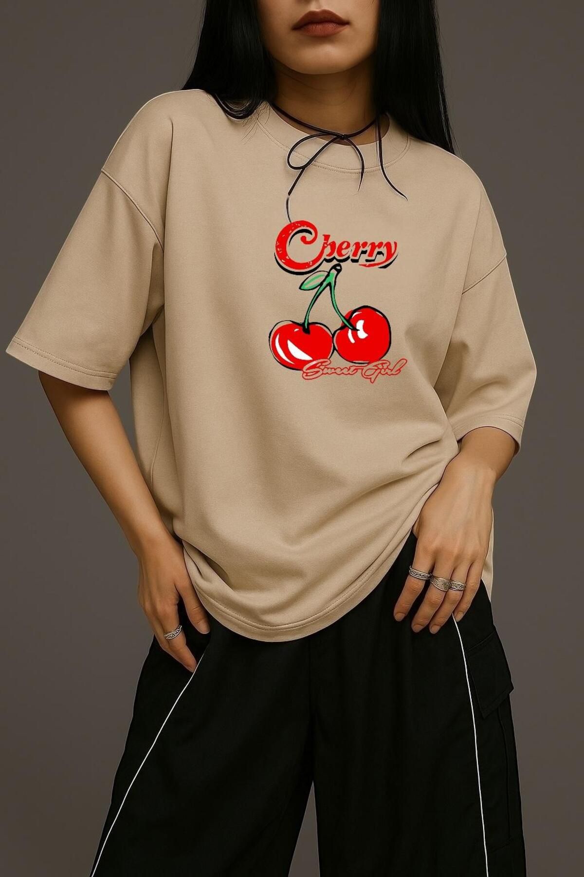 BENROMA CHERRY SWEAT GİL OVERSİZE TİŞÖRT