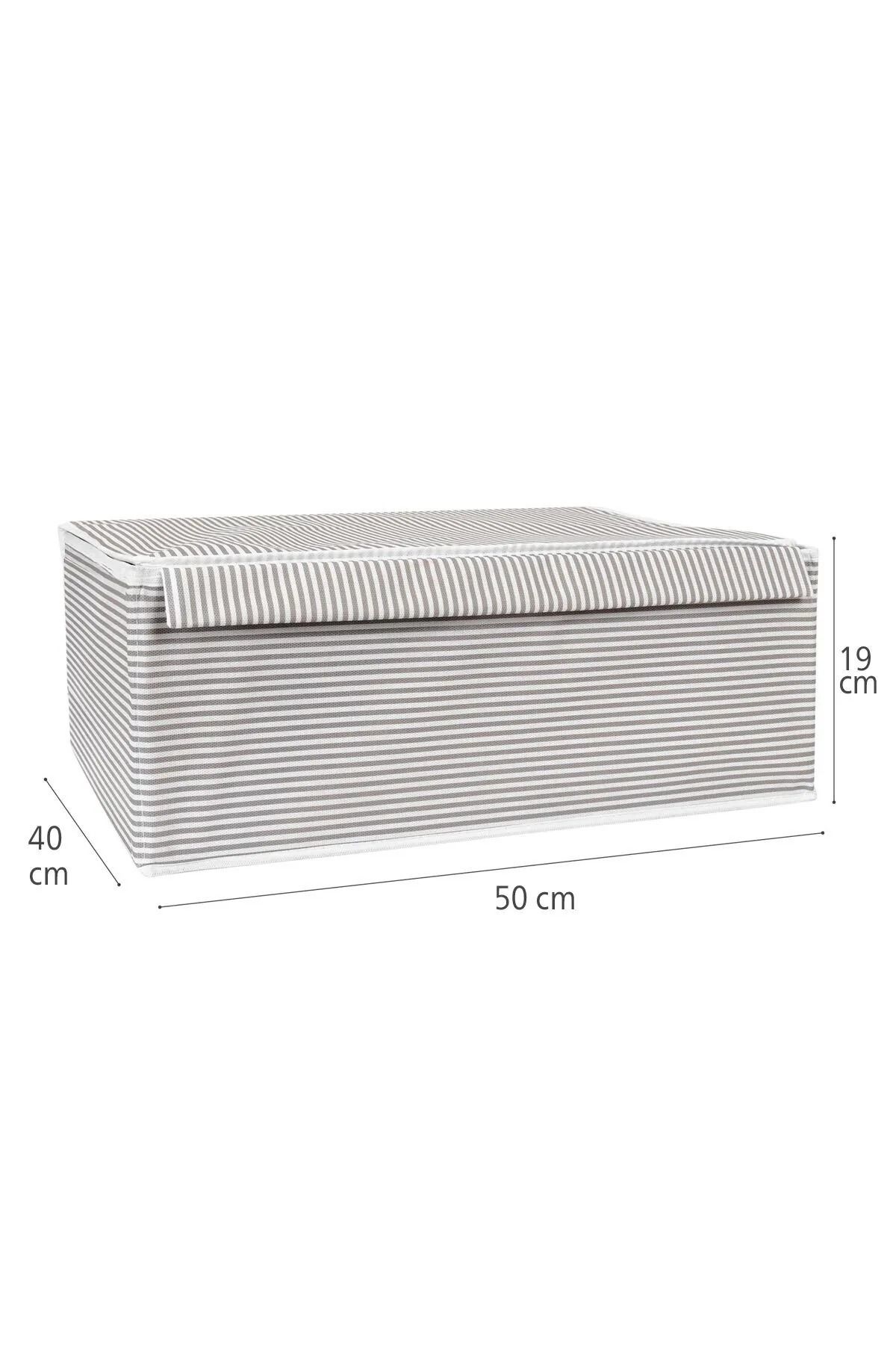 Enuverbi-4 Pieces Box Storage Box and under Bed Compatible Clothes Pillow Storage Organizer Storage Box 50X40X19 5