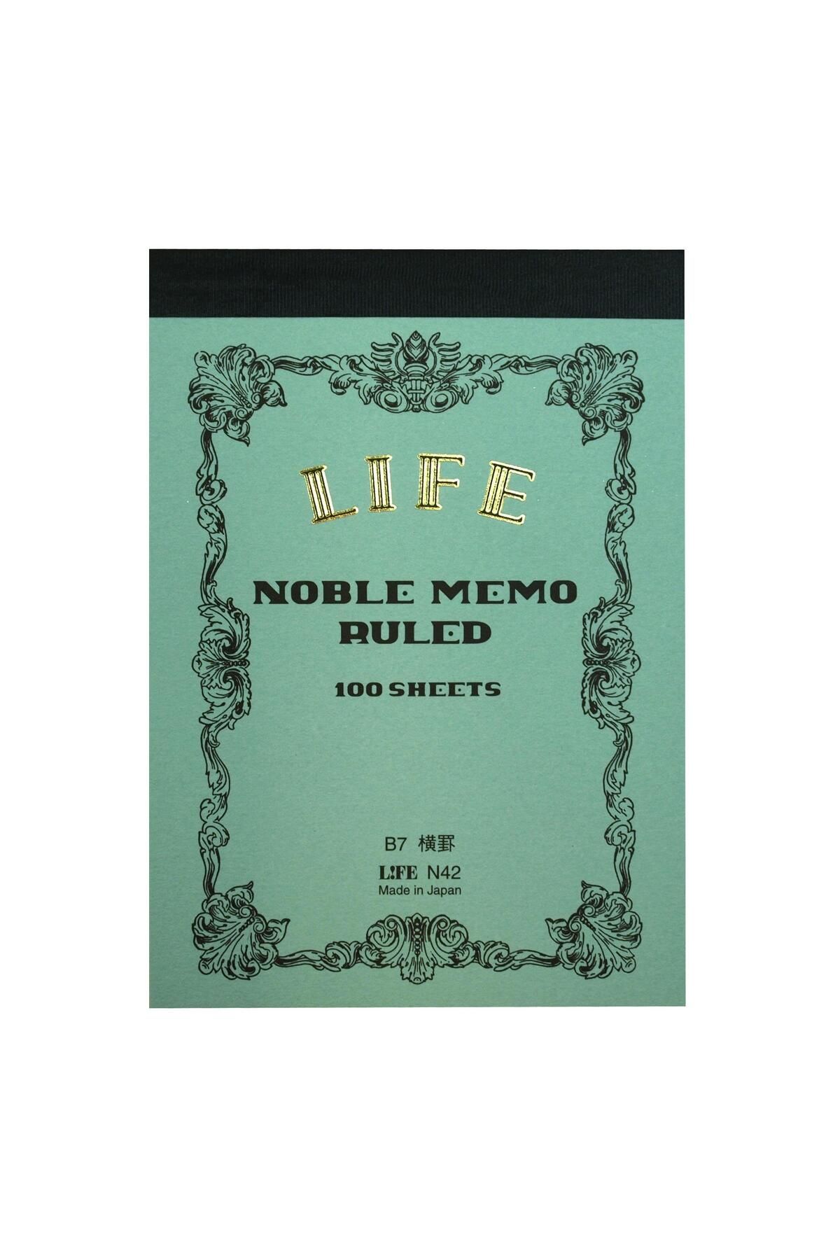 Life Noble Japon Dolma Kalem Uyumlu Mini Bloknot B7 Çizgili N42
