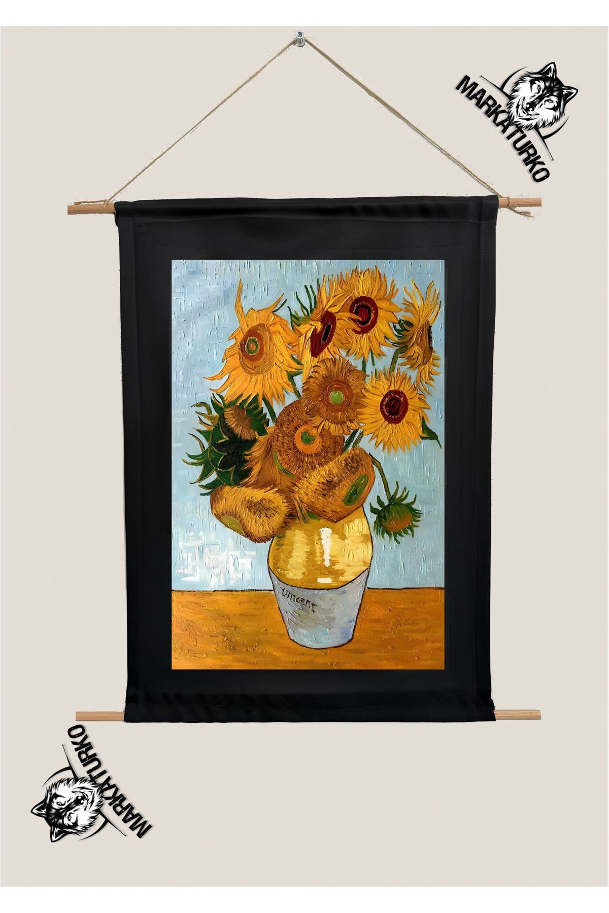 MarkaTurko VAN GOGH ESERİ SÜBLİMASYON BASKI TABLO 1976-53