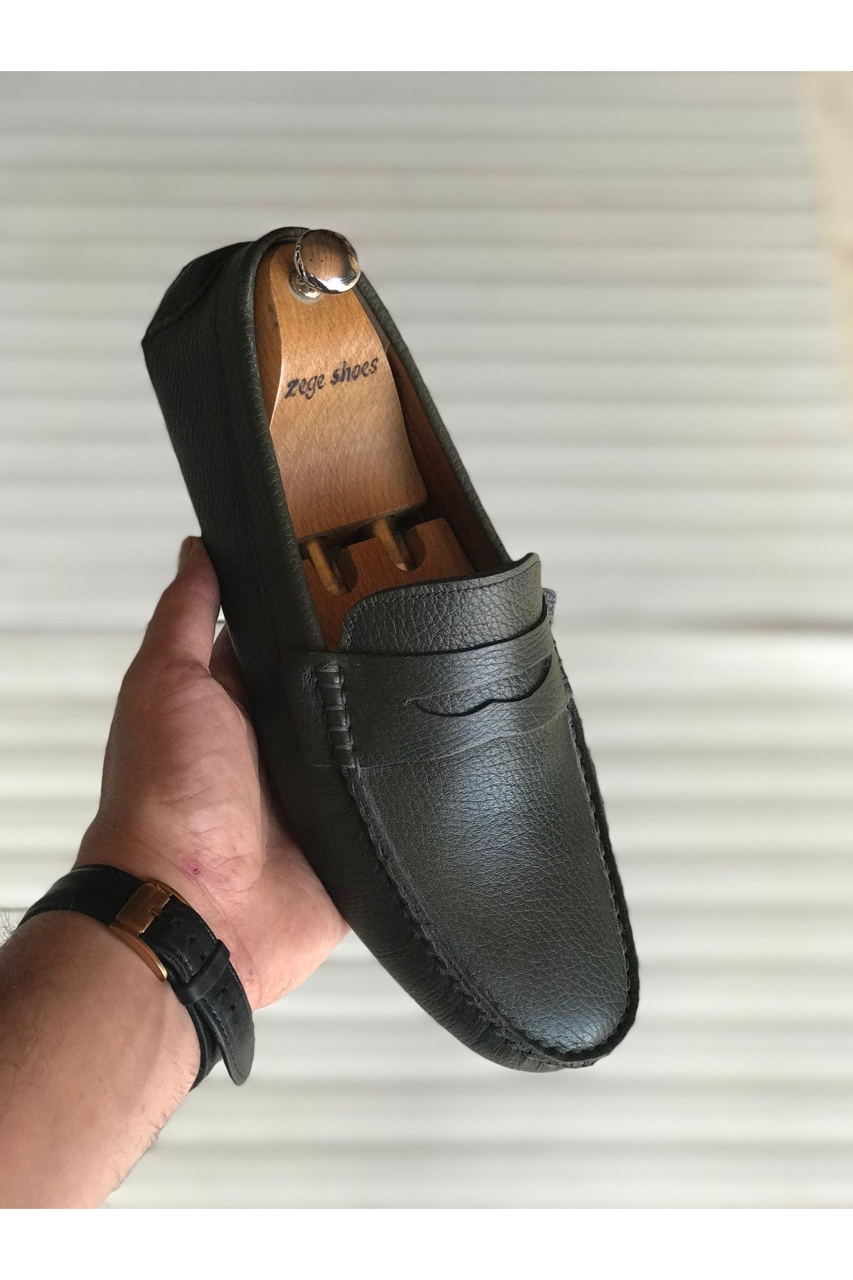 Zegeshoes Yeni Sezon Hakiki Deri Günlük Loafer Geçme Rok