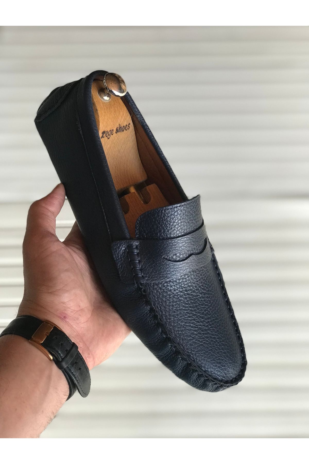Zegeshoes Yeni Sezon Hakiki Deri Günlük Loafer Geçme Rok