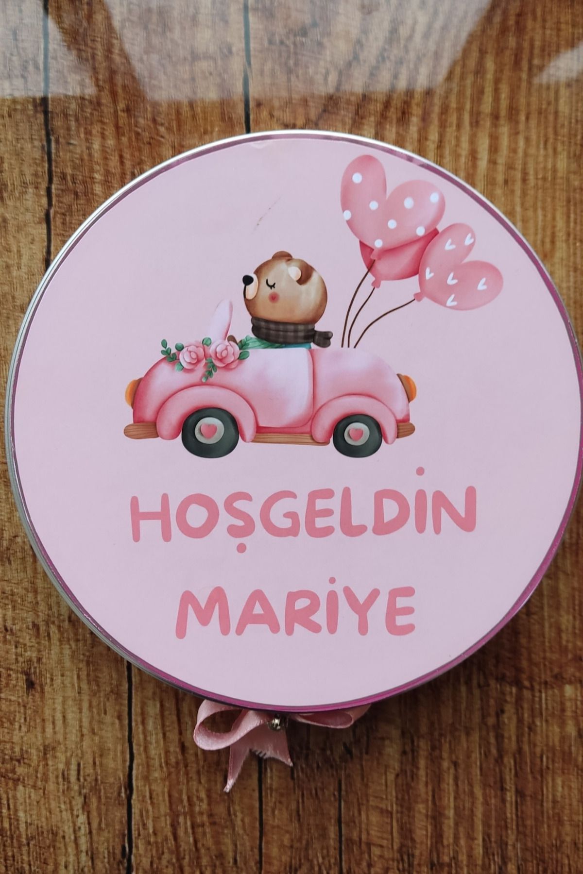 afyoresel 100 Adet Balonlu Ayıcıklı Kız Bebek Konfiseri Çikolata