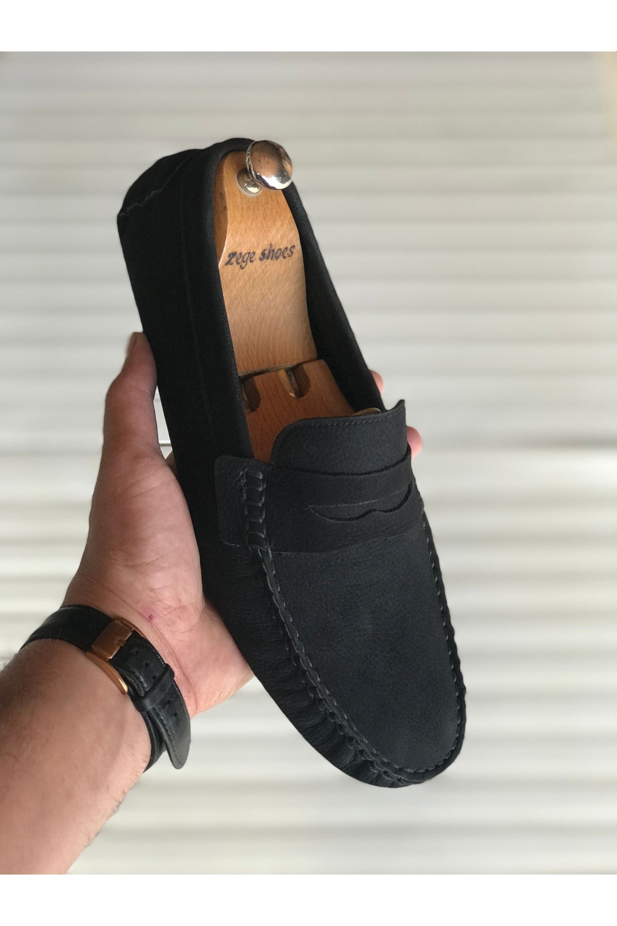 Zegeshoes Yeni Sezon Hakiki Deri Günlük Loafer Geçme Rok