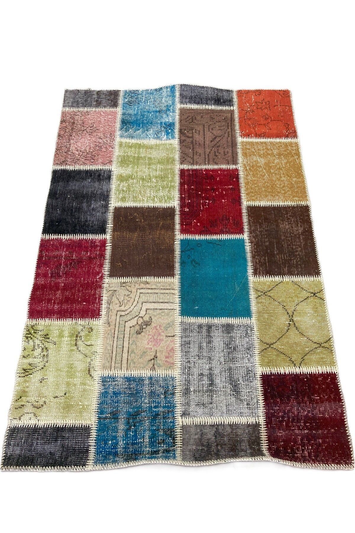 1001Rugs Patchwork El Halı 120 x 180