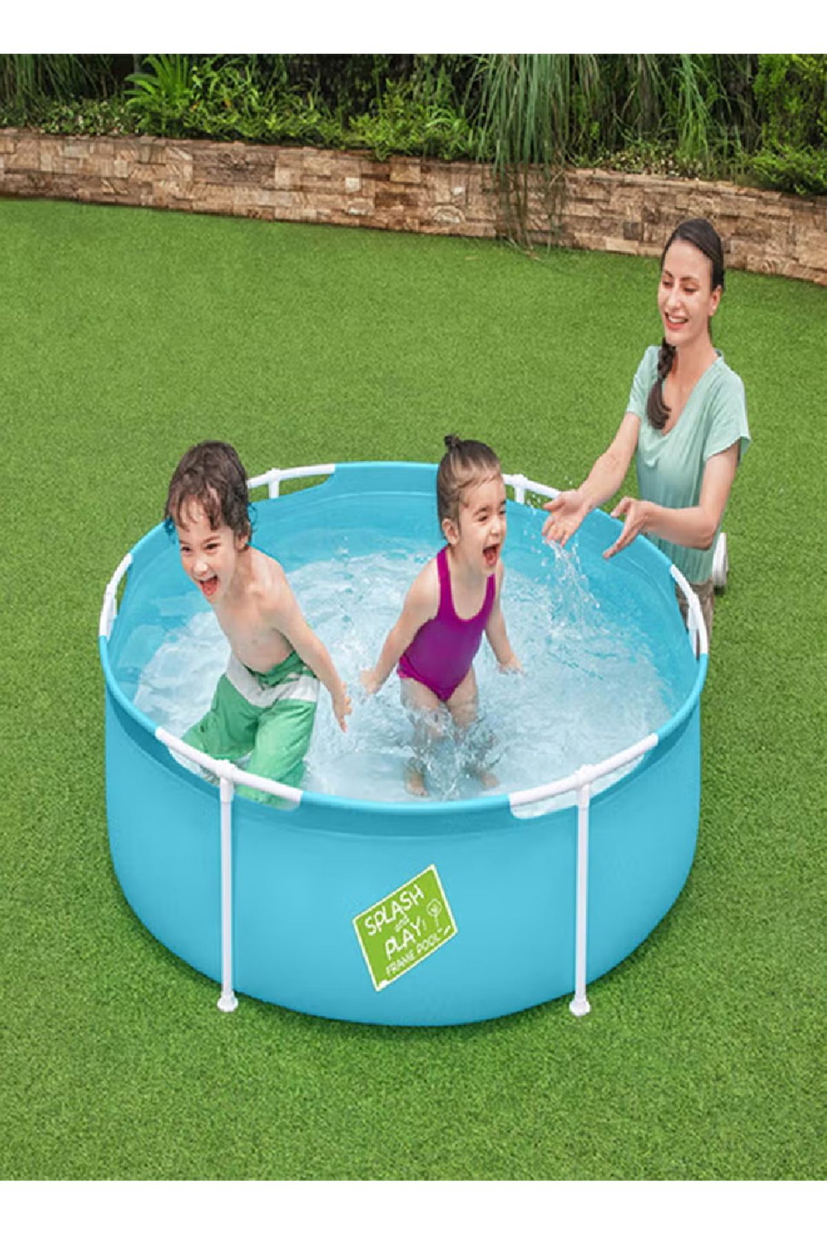 BESTWAY-Portable Lightweight Unique Design My First Splash And Play Frame Pool With Repair Patch 4