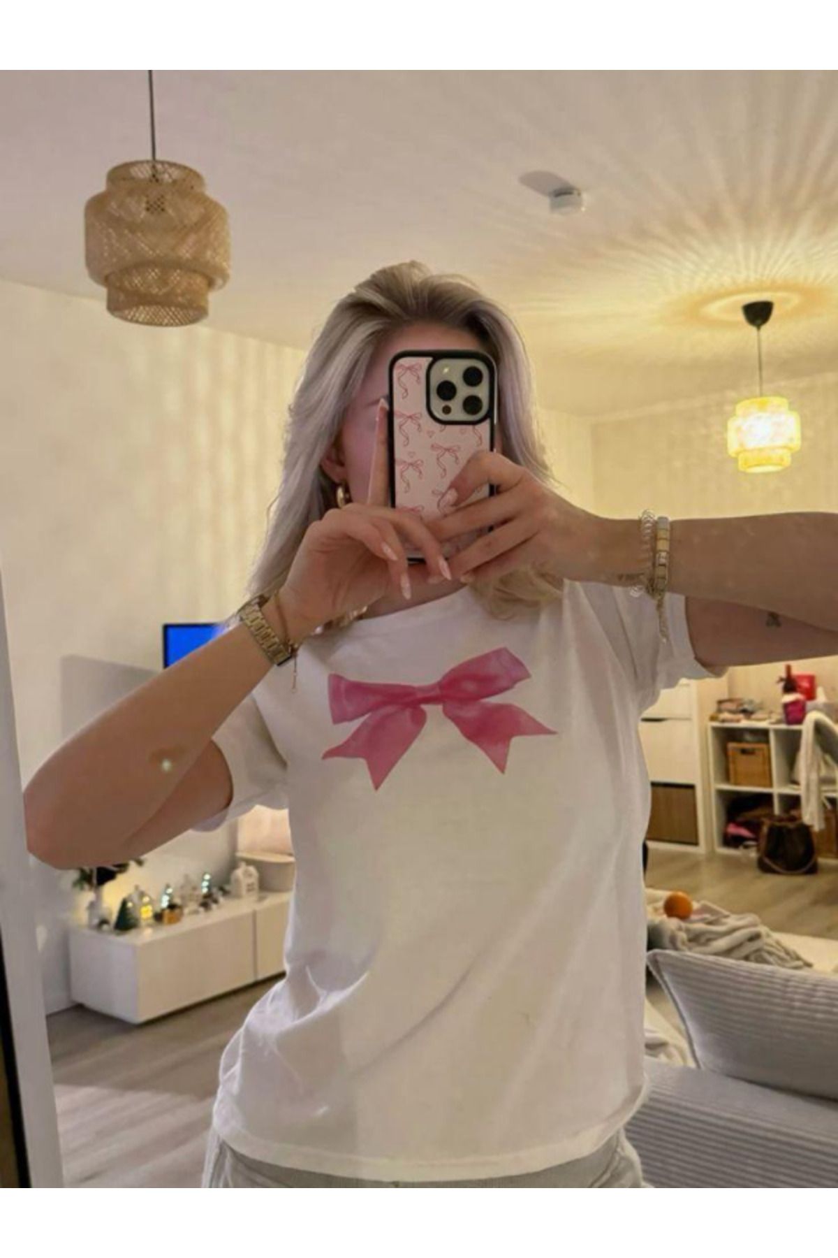 DEEFWEAR DREICH PINK RIBBON BASKILI BEYAZ CROP