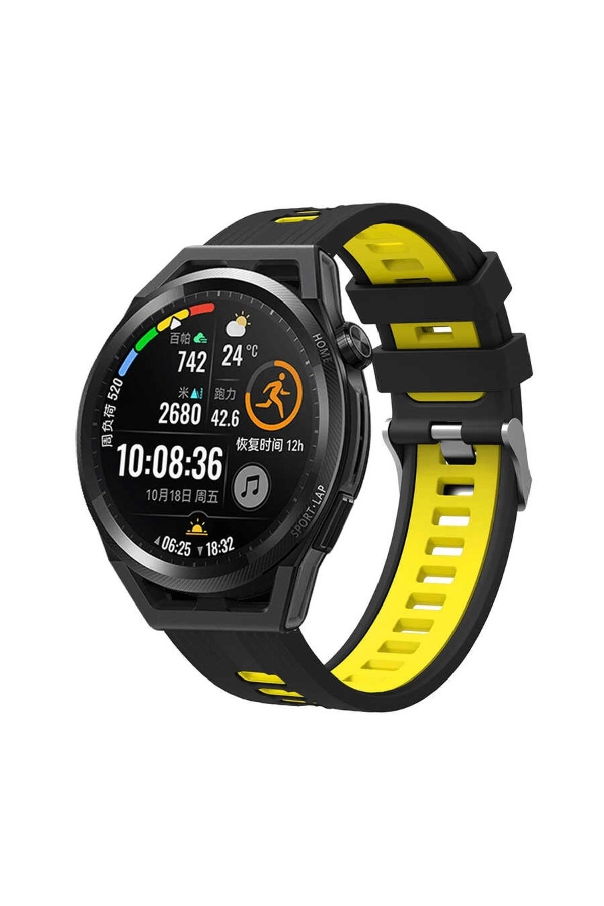 Lopard Xiaomi Redmi Watch 5 Active Çift Renkli Kordon Krd-55 Uyumlu Silikon Delikli Tasarım Kordon