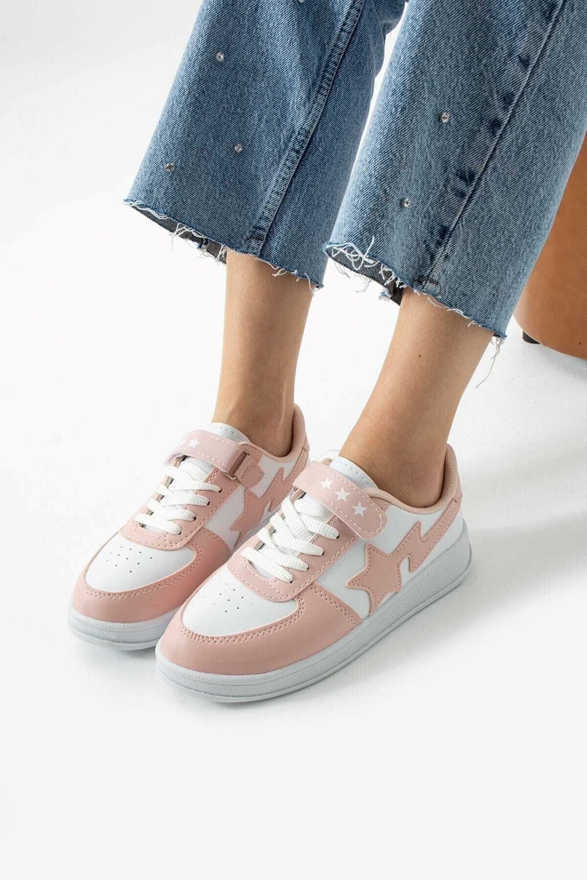 AlbiShoes Çocuk Kadın Günlük Okul Yürüyüş Sneaker Kadın Spor Ayakkabı Stars Çocuk Anne Sneaker