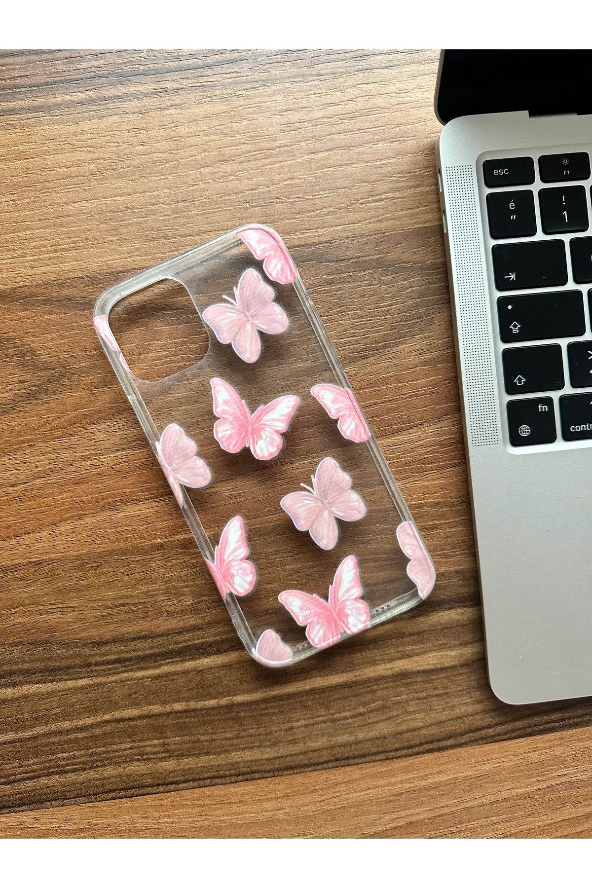 Mobildizayn XİAOMİ REDMİ NOTE 10 PRO Uyumlu Butterfly Star Desenli Şeffaf Telefon Kılıfı