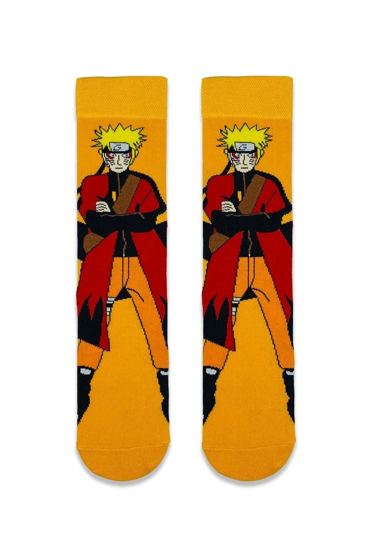 AKSU ÇORAP Anime Naruto Uzumaki Tasarım Soket Çorap