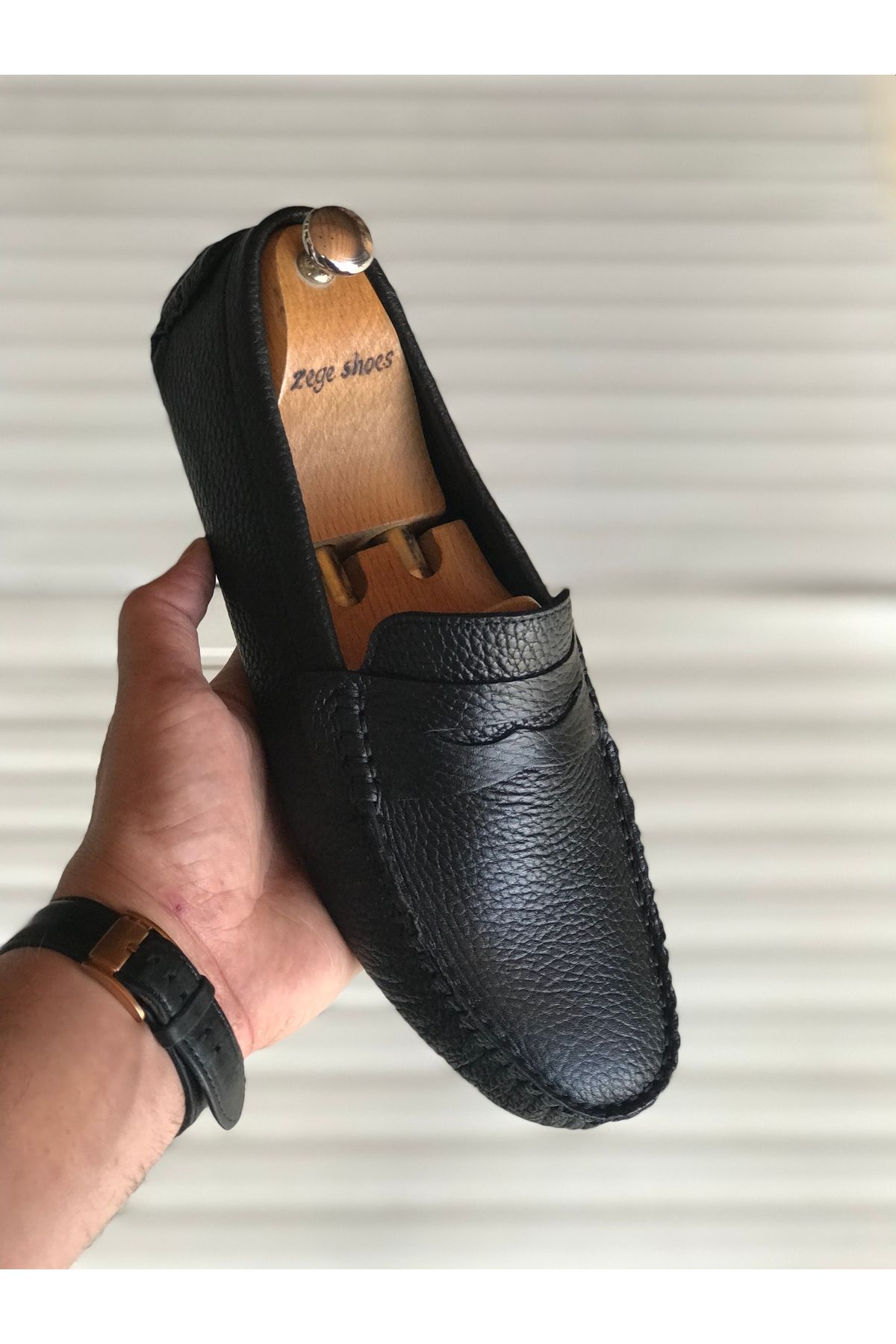 Zegeshoes Yeni Sezon Hakiki Deri Günlük Loafer Geçme Rok