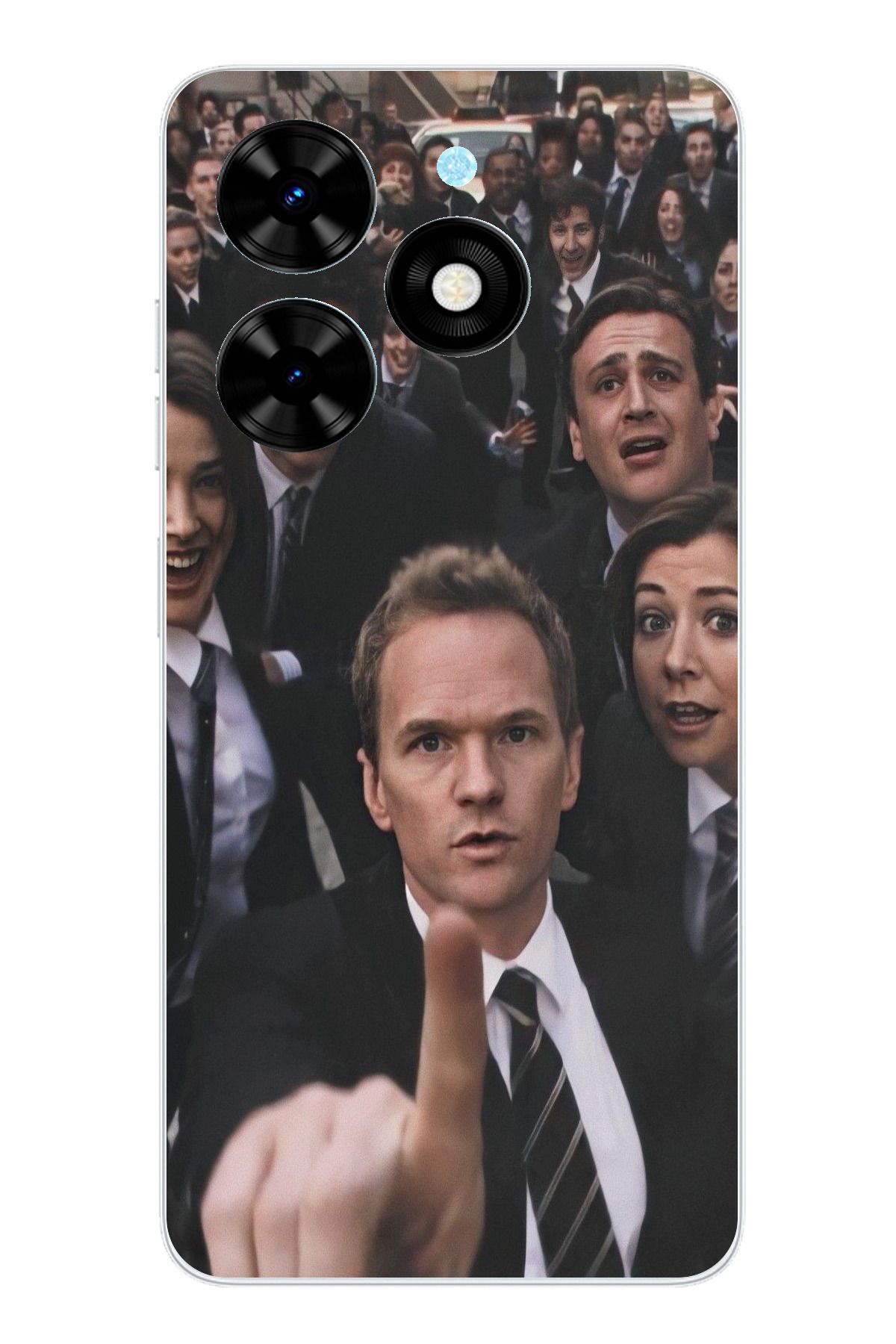 TechTree Tecno Spark 20 - 20C Uyumlu How i met your mother Selfie Tasarımlı Şeffaf Silikon Kılıf