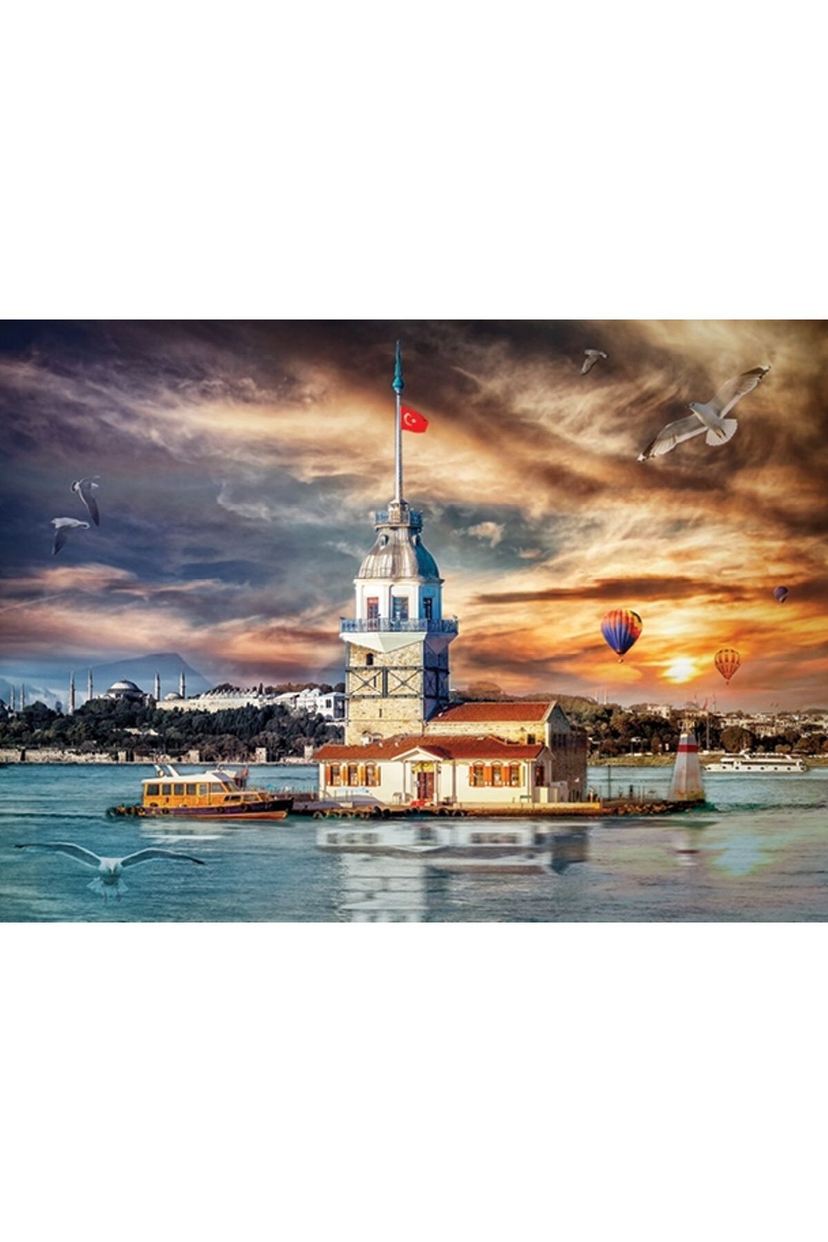 KILIÇASLAN SHOP BLUE FOCUS 1000 PARÇA PUZZLE KIZ KULESİ
