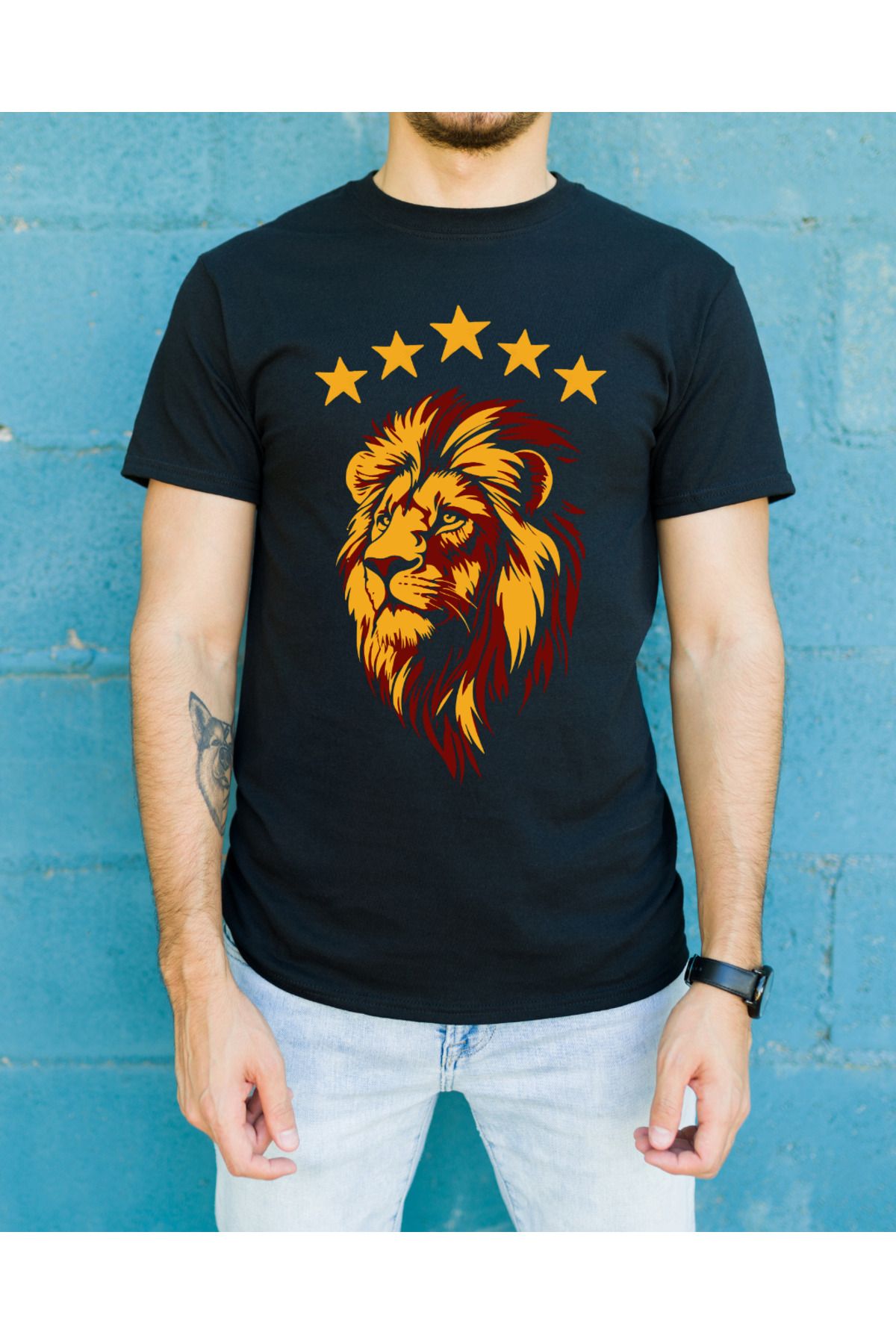 Gala Stile Lion Under The Stars Erkek Tişört