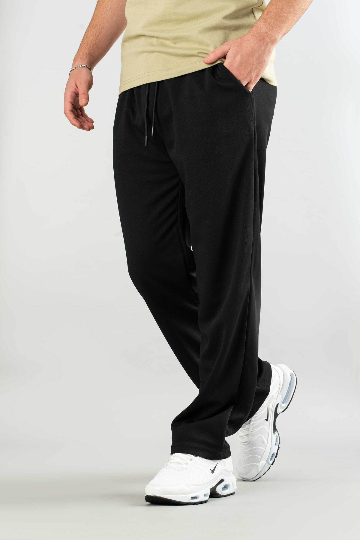 bombe-Men's Jogger Comfortable Fit Bagy Pants Fabric Belted Drawstring Lycra Fabric Canvas Blend Pants 5