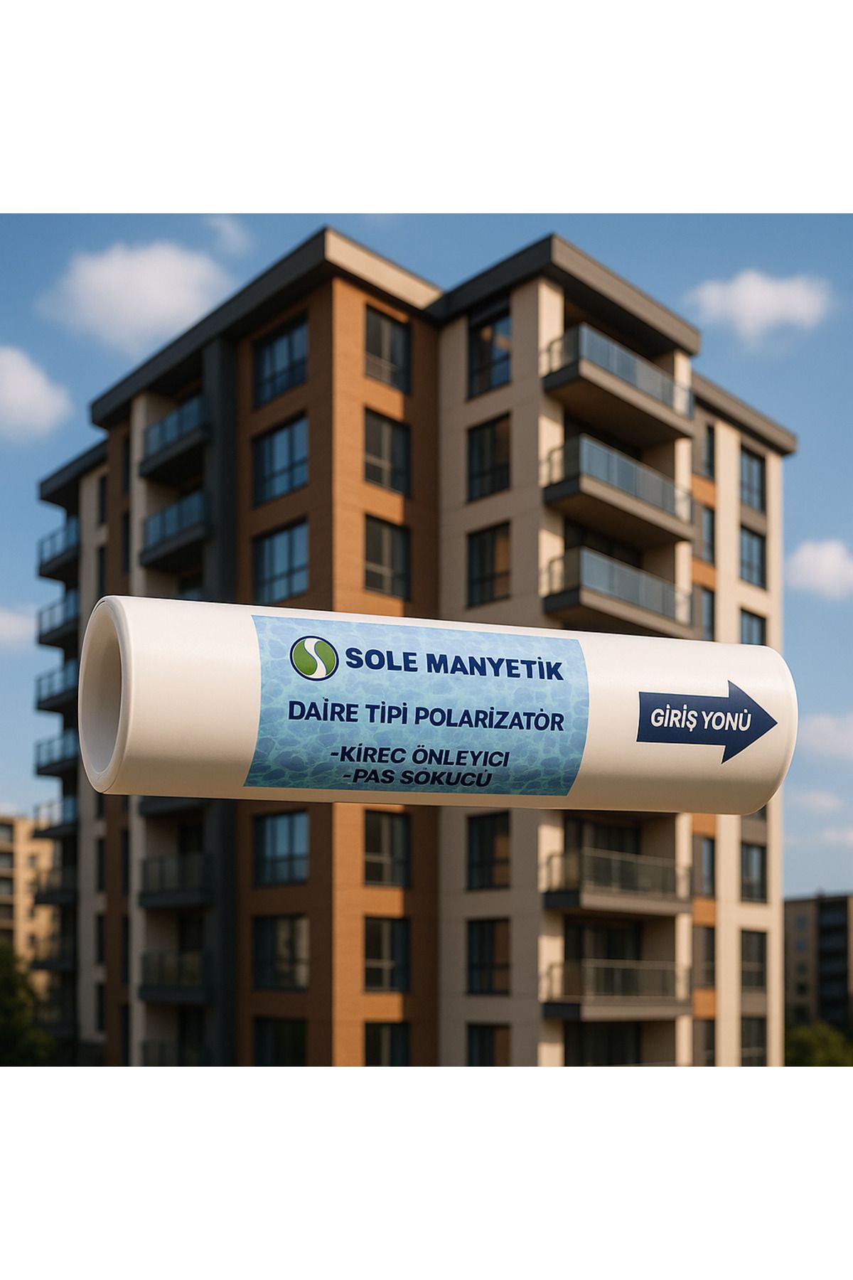 Sole Manyetik Kireç Önleyici Daire Tipi Polarizatör