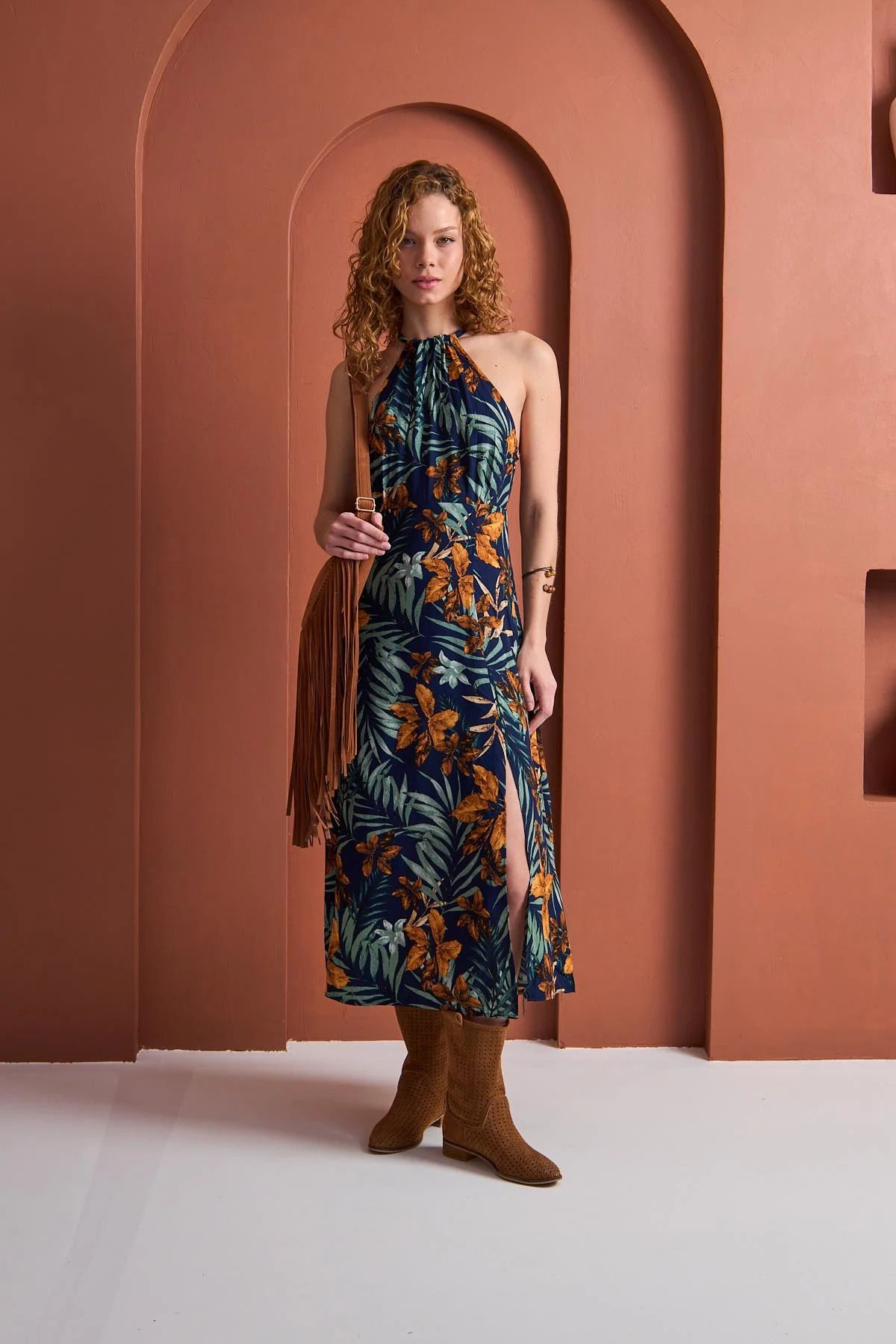 MODA Elbise-Ditsy Florel Print
