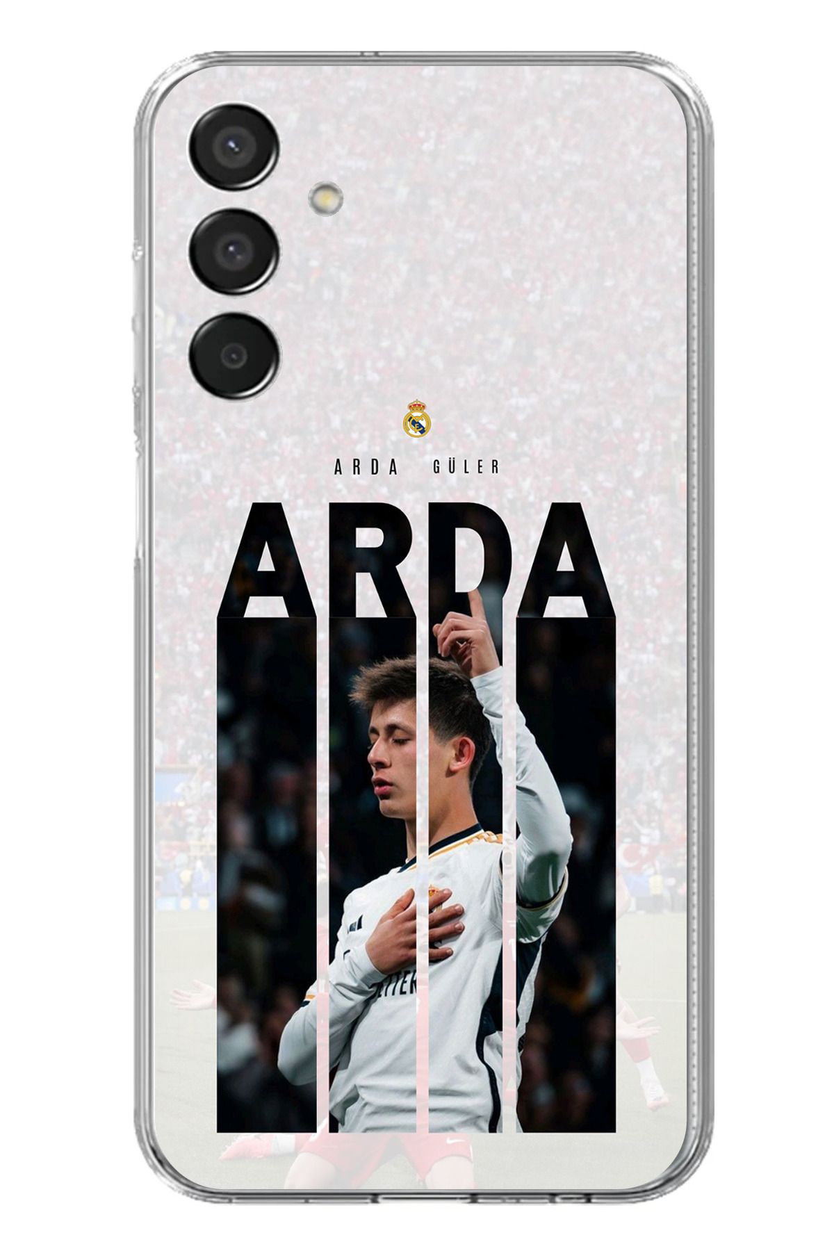 TechTree Samsung Galaxy M15 Uyumlu Arda Güler Sevinç Şeffaf Silikon Kılıf