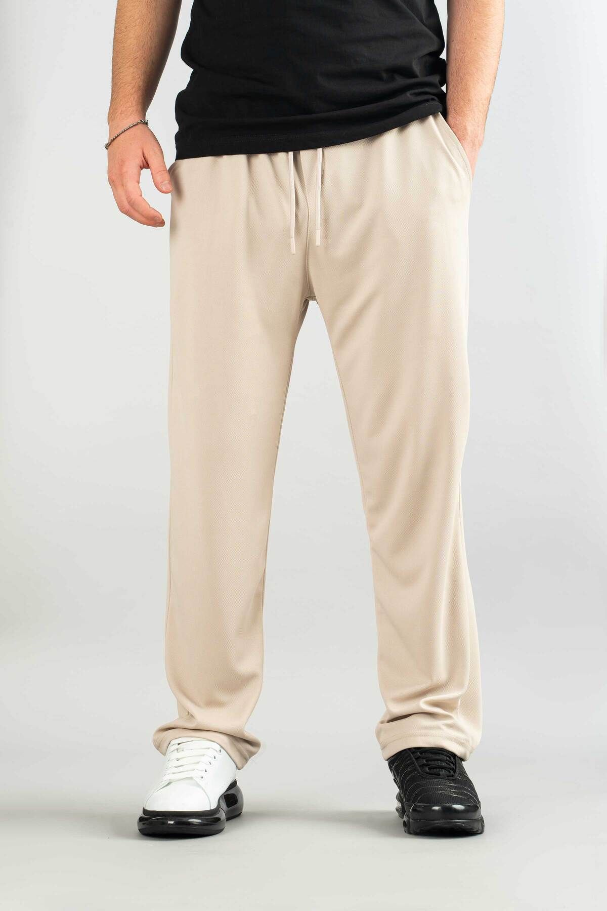 bombe-Men's Jogger Comfortable Fit Bagy Pants Fabric Belted Drawstring Lycra Fabric Canvas Blend Pants 4