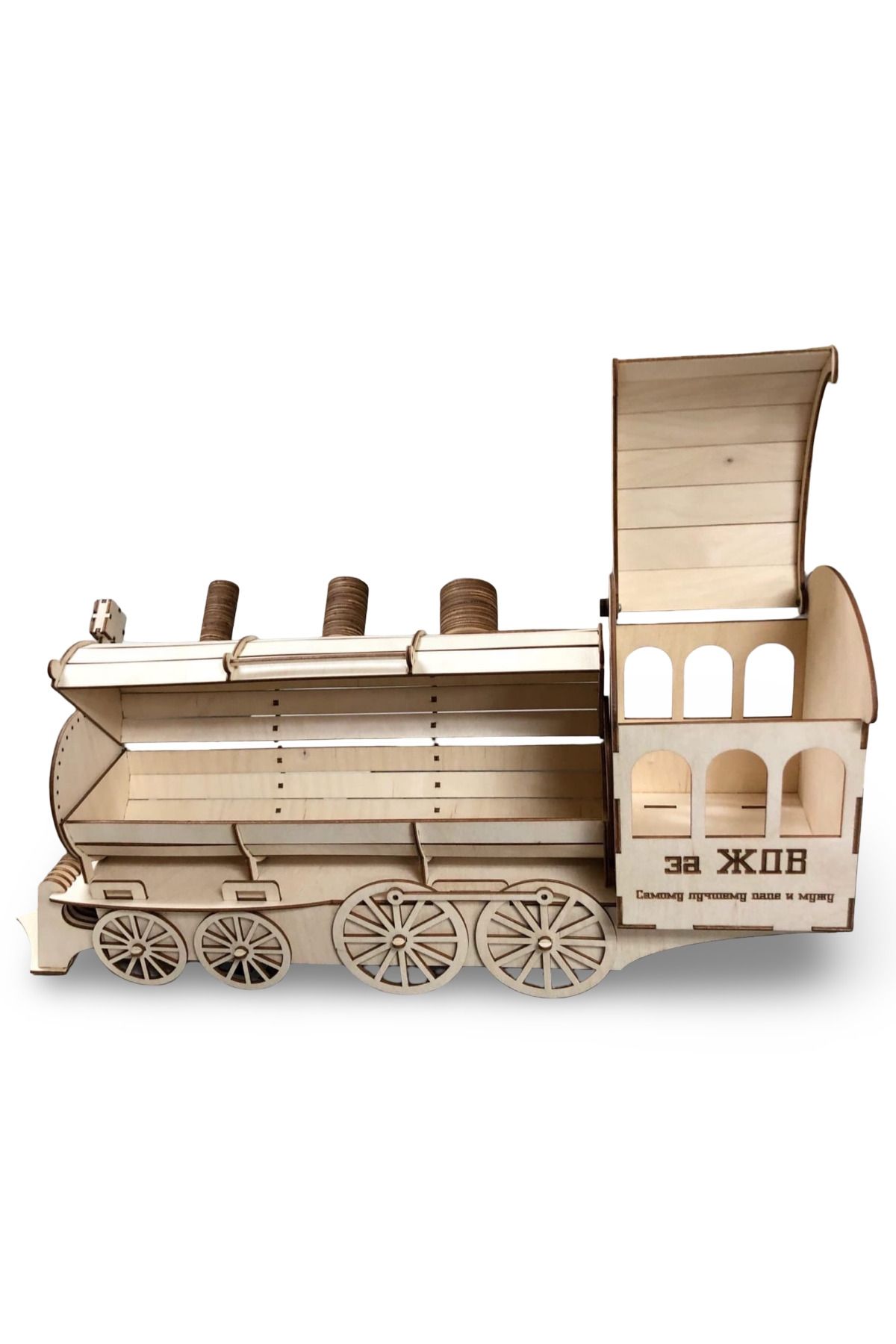 ALGWOOD-149 Pieces Wooden Steam Train Model |   DIY Train Model |   3D Hobby Model Set 3