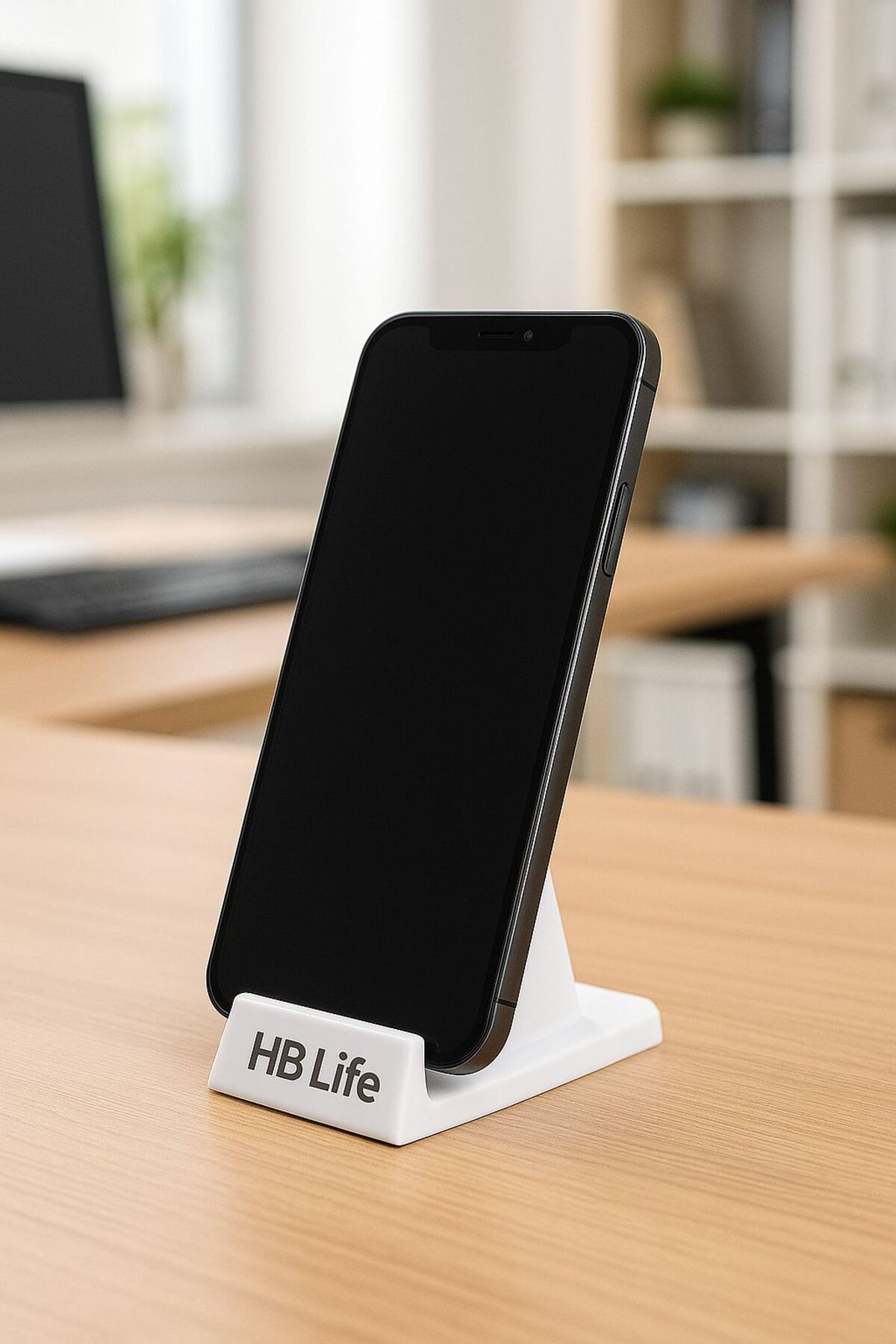HB LİFE Telefon Tutucu Stand – Masaüstü Plastik Telefon Tablet Standı | Pratik ve Taşınabilir Aparat