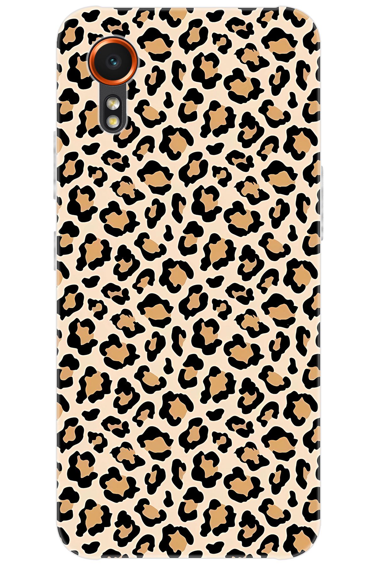 Ceppare Samsung Galaxy XCover7 (SM-G556B) Uyumlu Kılıf Desen Baskılı Silikon Leopar Desen STK:743 CP-yAUZ8aE