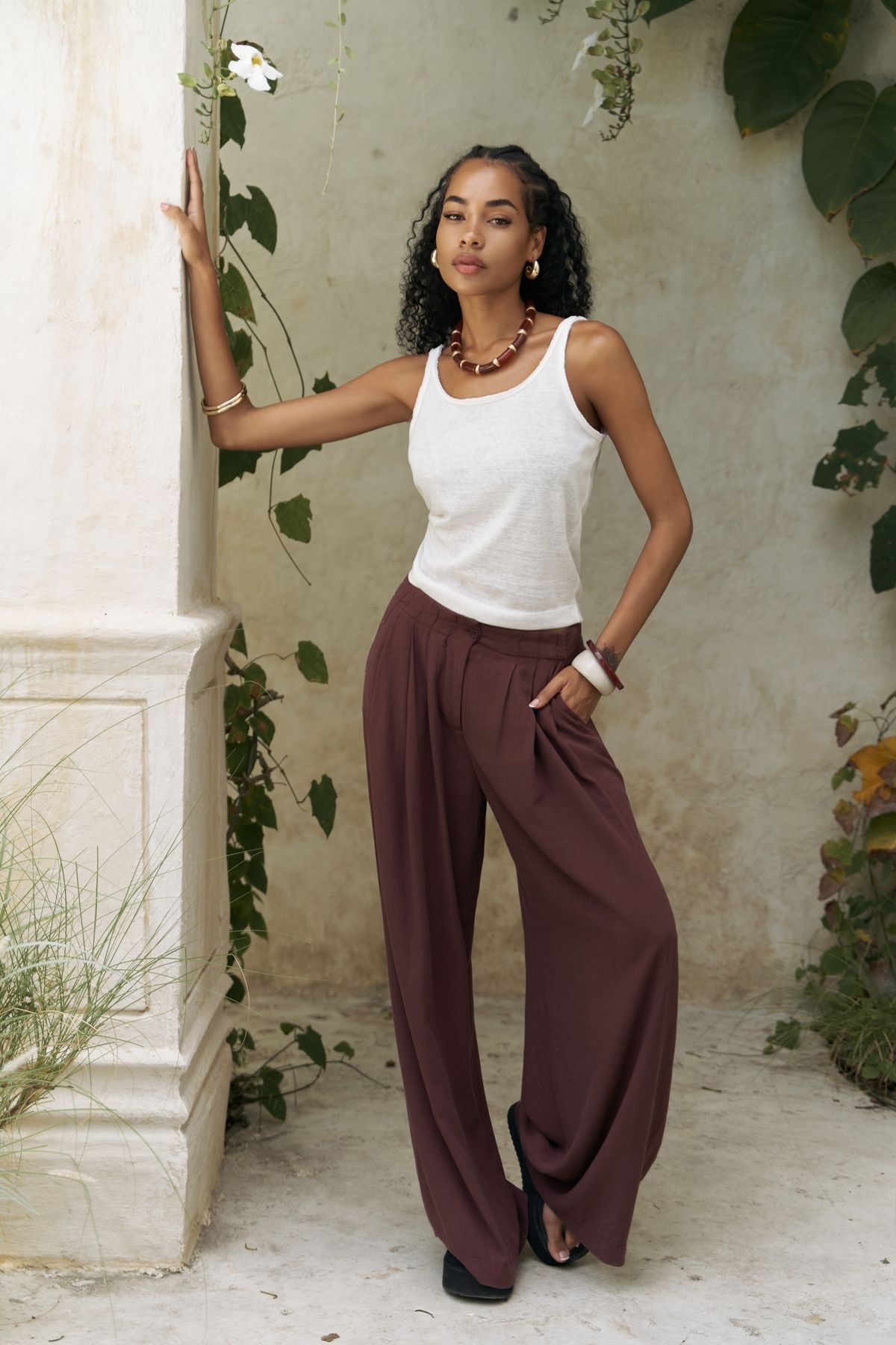 BOHEMAİ-Salnor Basic Ecru Crop 6